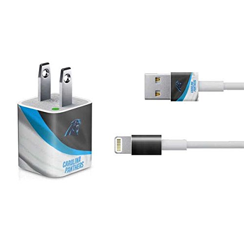 Official NFL Carolina Panthers iPhone Charger Skin (5W USB) - Compatible with Skinit Decals - Perfect for Game Day & Panthers Fans