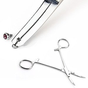 Professional Stainless Steel Dermal Anchor Piercing Tool - MicroDermal Surface Anchor Holder Pliers for Body Jewelry - Perfect for Piercing Studios & Tattoo Shops
