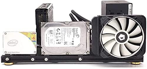 ATX PC Computer Case - Open Air Frame Overclocking Motherboard Test Bench with Aluminum Base | Lightweight & Easy Disassembly | Perfect for PC Builders, Gamers & Hardware Testing