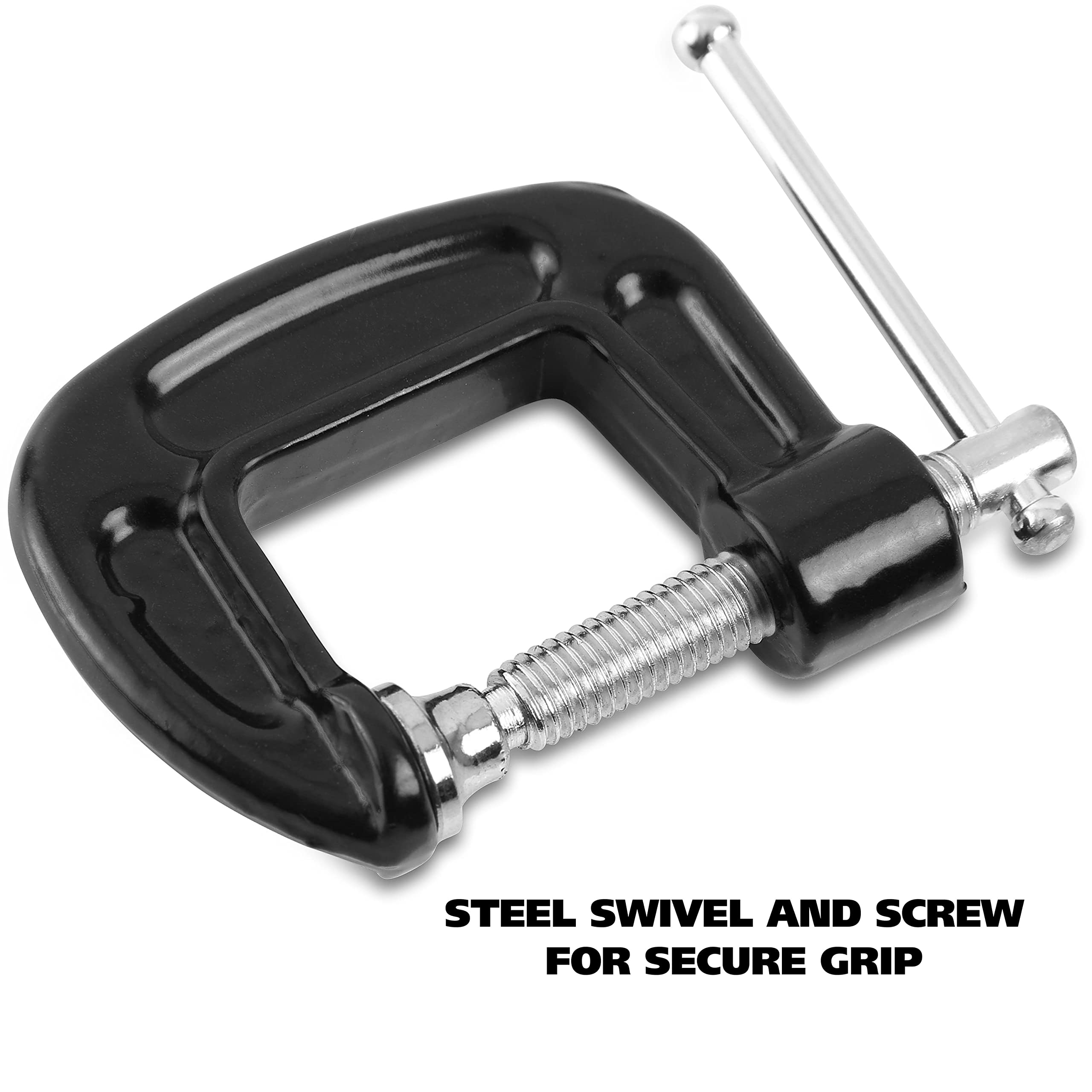 GreatNeck 1-Inch C-Clamp for Woodworking & Auto Repair - Heavy Duty Welding & Home Improvement Tool