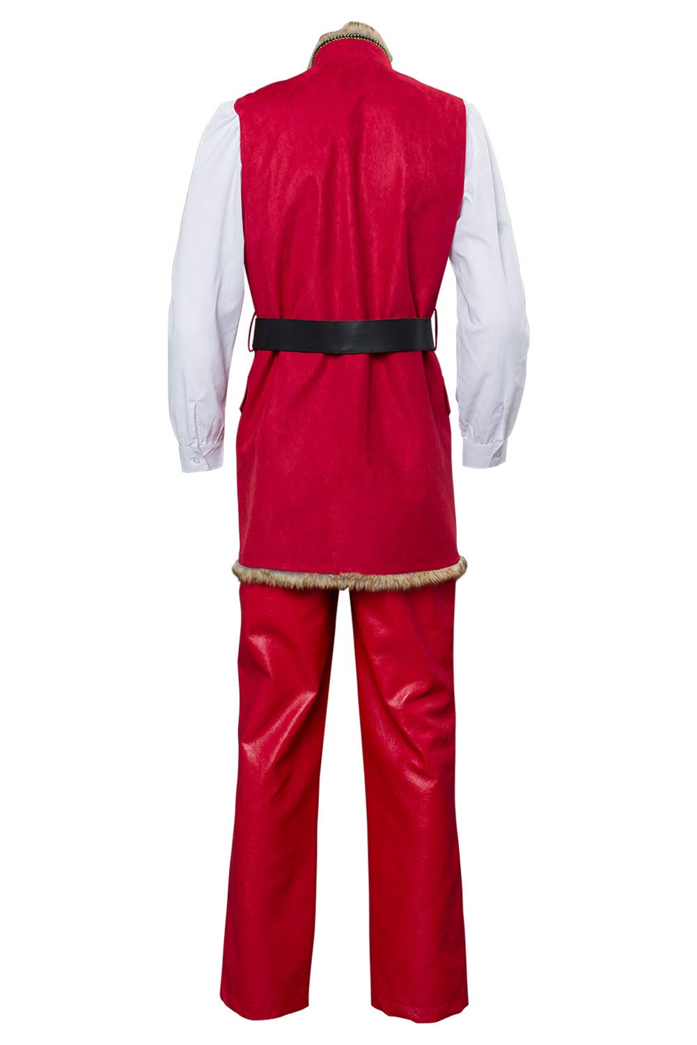 Men's Christmas Santa Claus Costume Set - Red Velvet Suit Jacket with Hat for Holiday Parties, Movie Cosplay & Winter Outfits - Warm Fur Lined Uniform for Festive Events & Christmas Celebrations