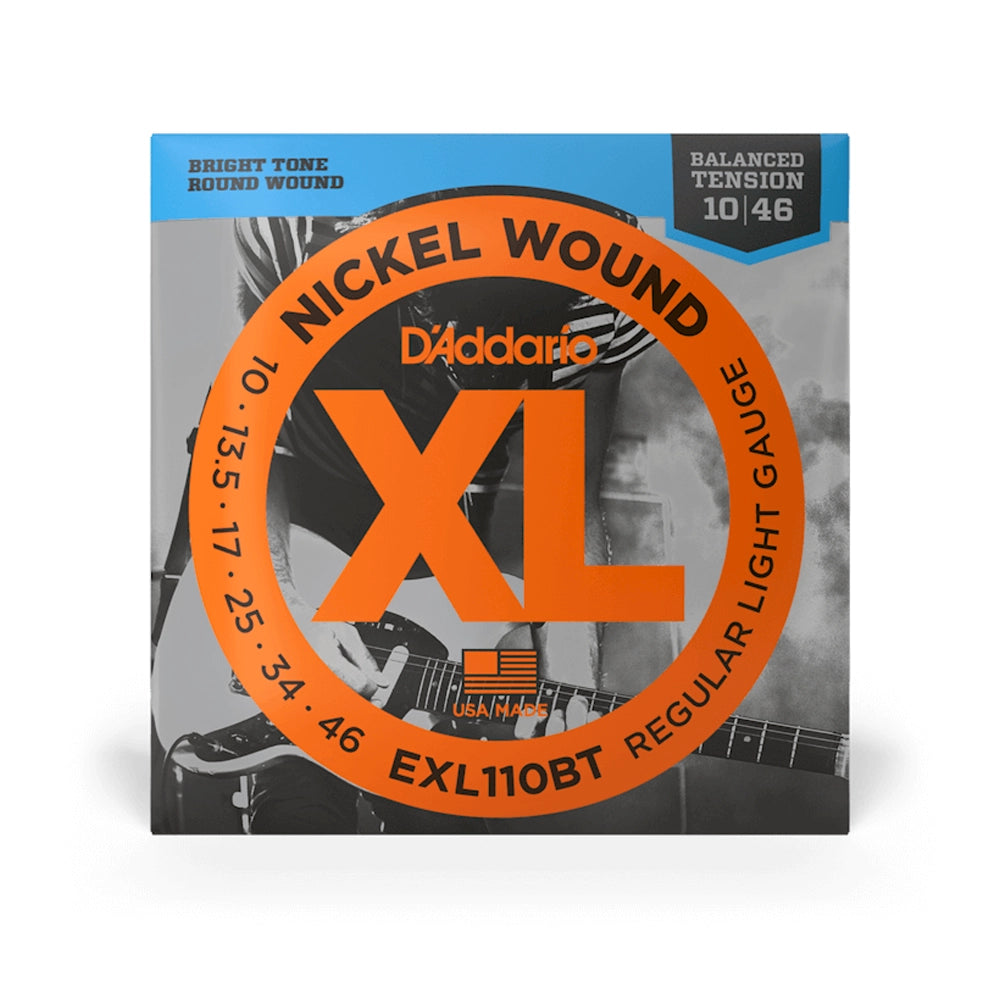 D'Addario EXL110BT Balanced Tension Lite Electric Guitar Strings - Single Pack | Perfect for Rock, Blues & Jazz Performances
