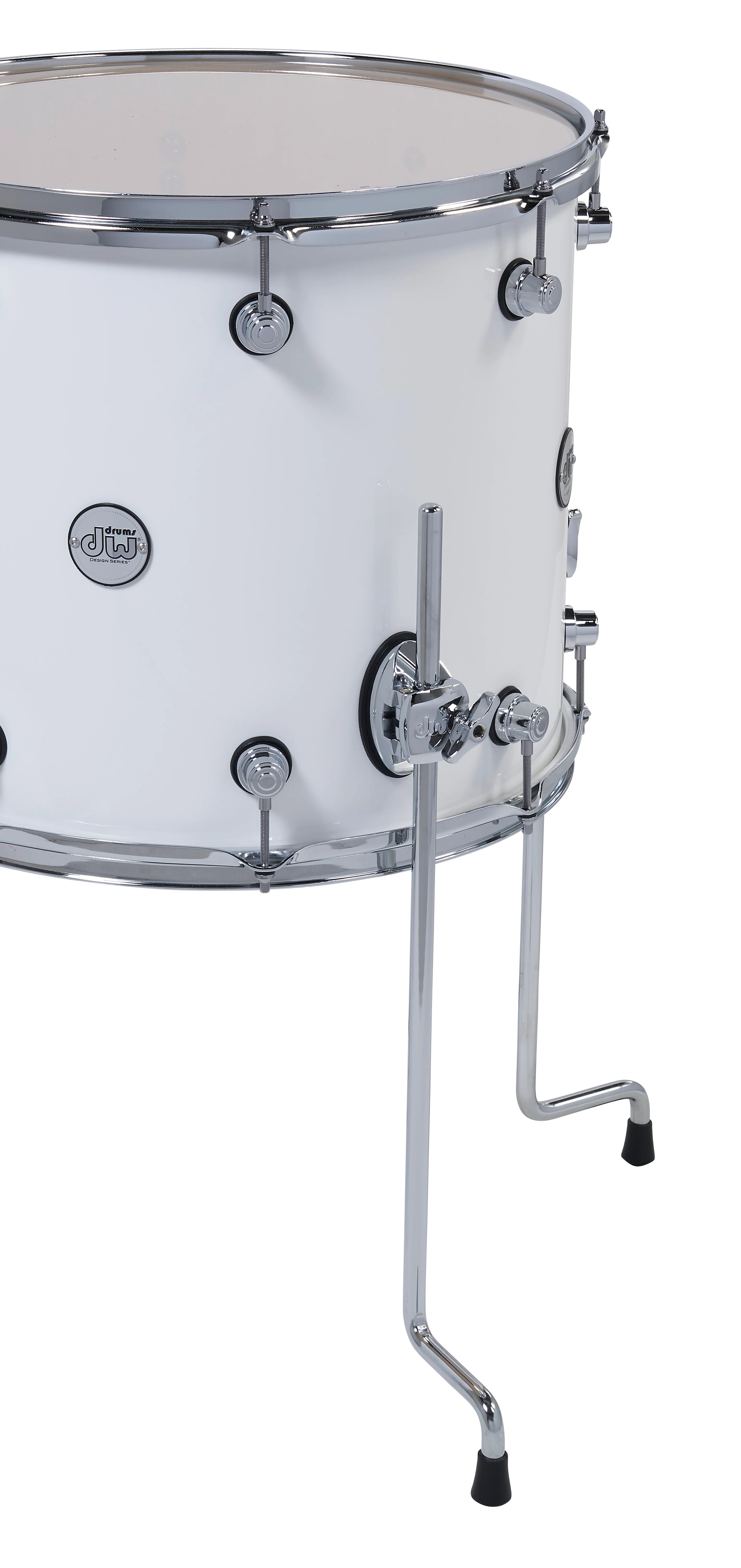 DW Design Series 4-Piece Drum Shell Pack in Gloss White - Perfect for Live Performances, Studio Recording & Professional Drummers