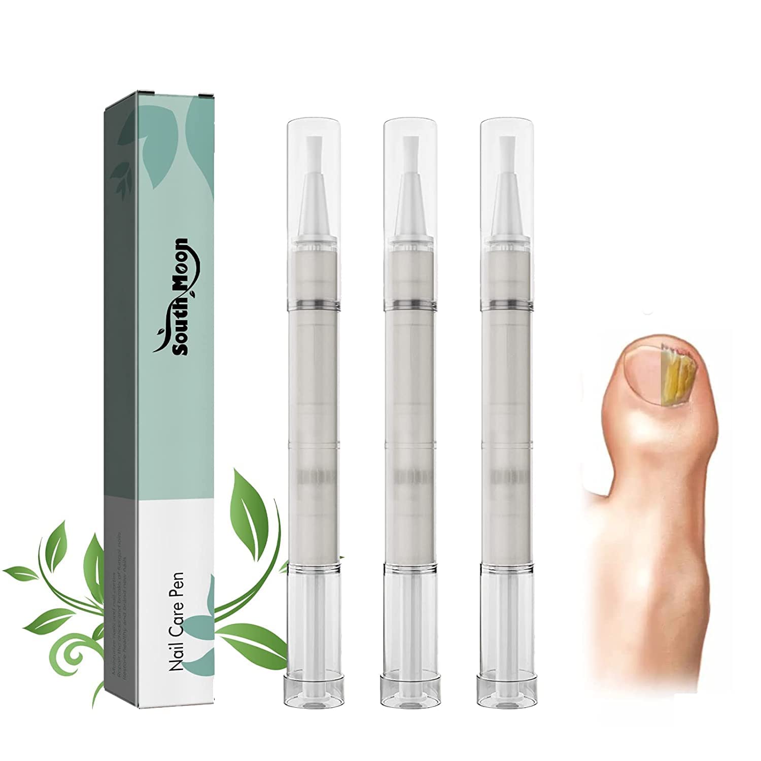 Nail Repair Pen - 4ml Nail Care Essence for Broken & Damaged Nails | Strengthening Nail Treatment with Brush Applicator | Perfect for At-Home Manicures & Nail Recovery
