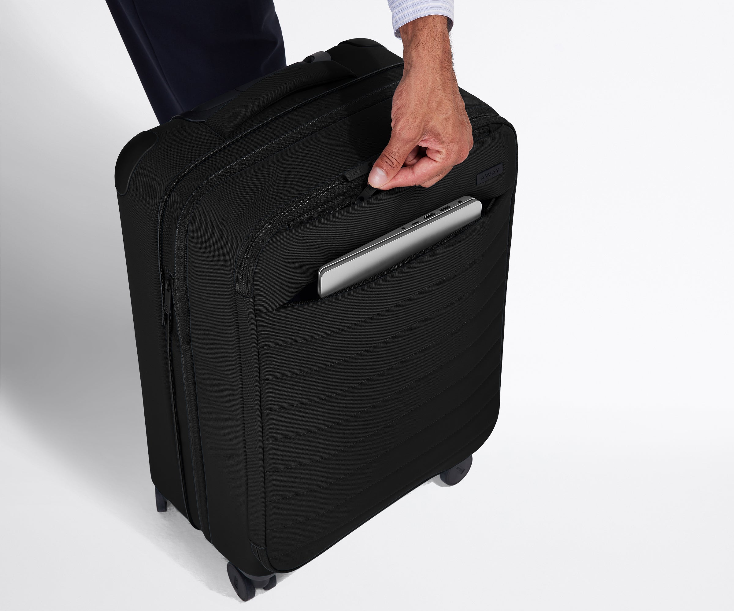 Softside Bigger Carry On Luggage - Lightweight Expandable Spinner Suitcase for Travel, Business Trips & Weekend Getaways