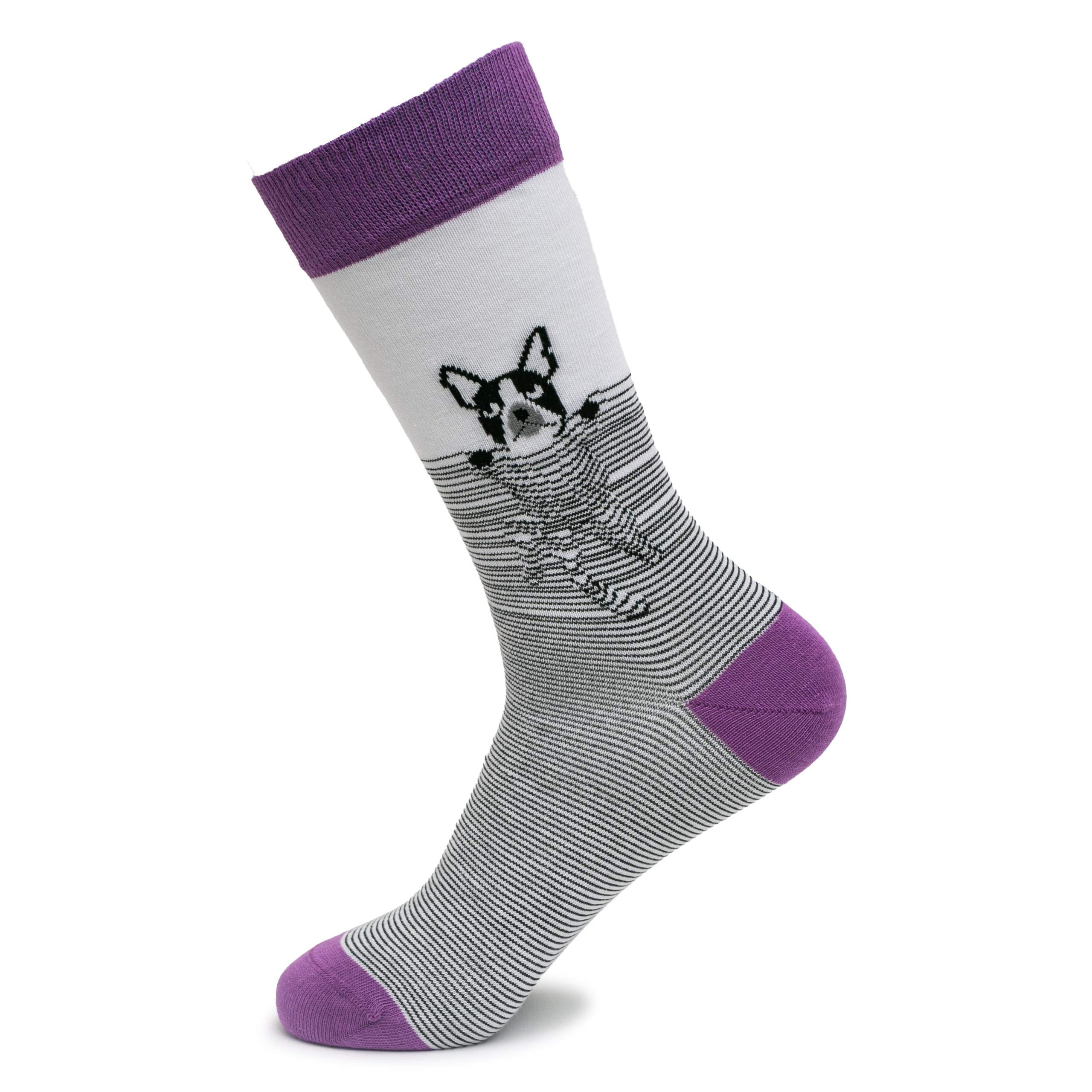Stylish Colorful Cotton Novelty Funny Dress Socks for Men & Women - Comfortable Unisex Socks with Cute PETS Patterns - Perfect for Casual Wear, Gifts, and Costume Outfits