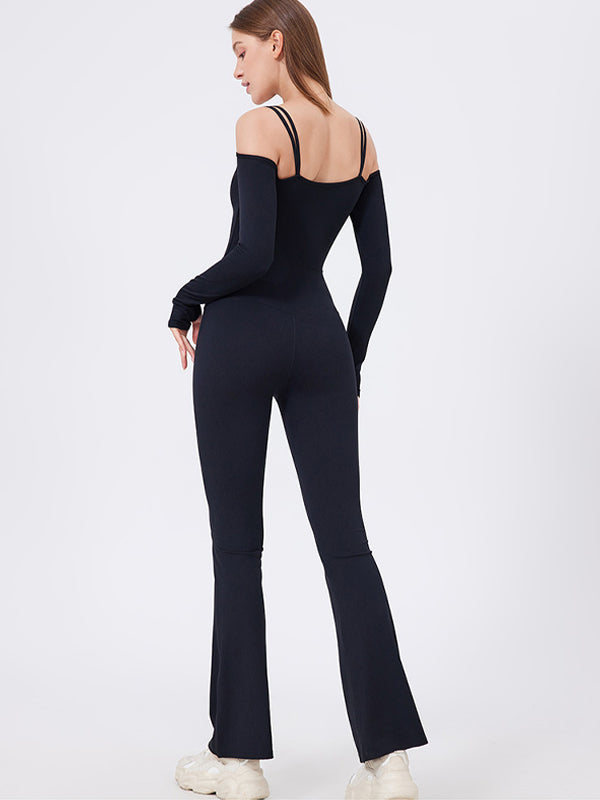 ZASUWA Women's Sexy U Neck Elastic Scrunch Butt Jumpsuit - Perfect for Clubbing, Date Night & Bodycon Outfits