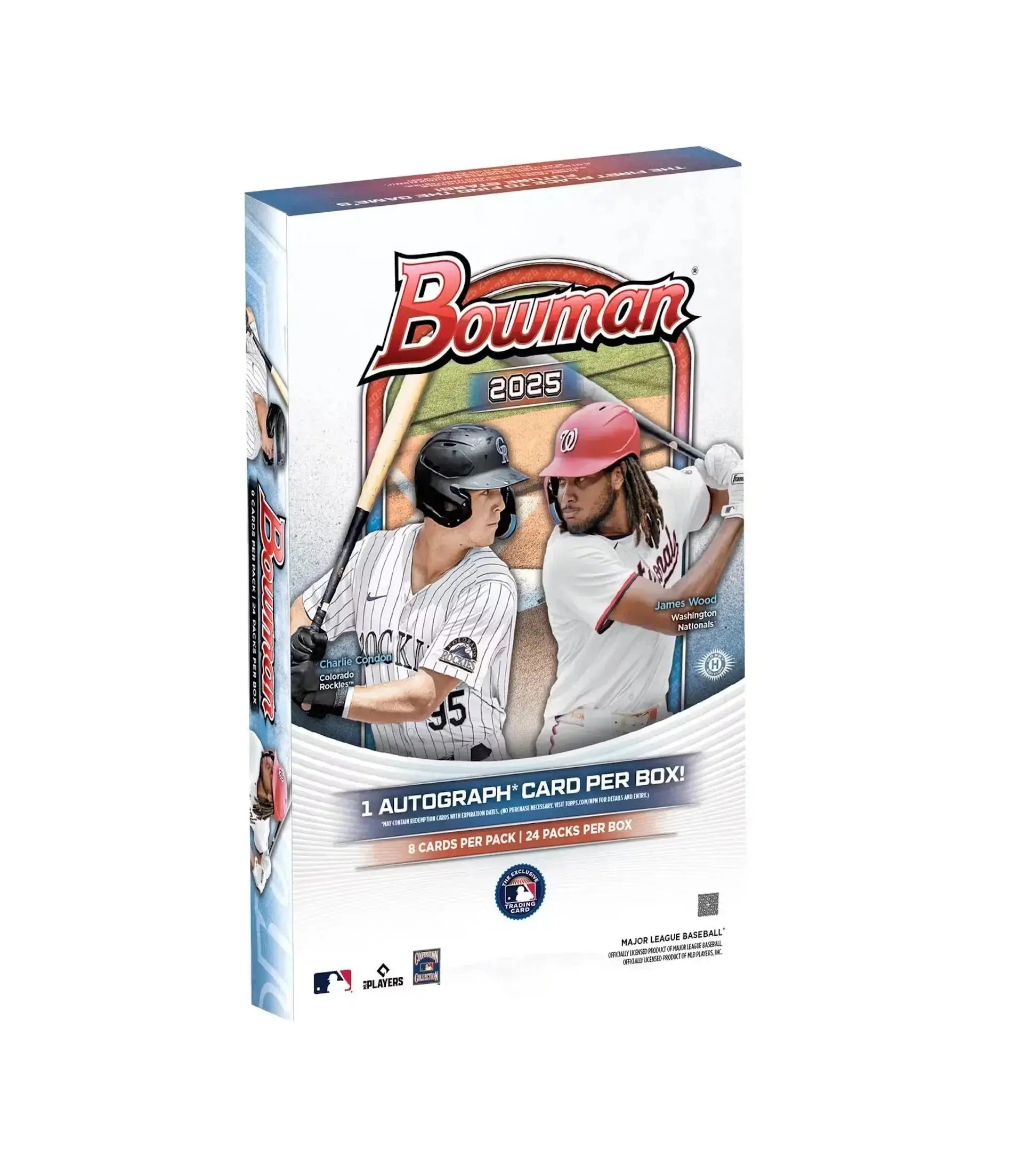 2025 Bowman Baseball Hobby Box - 24 Packs with Autograph & Rookie Cards - Collectible Trading Cards for Baseball Fans - Perfect for Collectors, Investors, and Fantasy Sports Enthusiasts