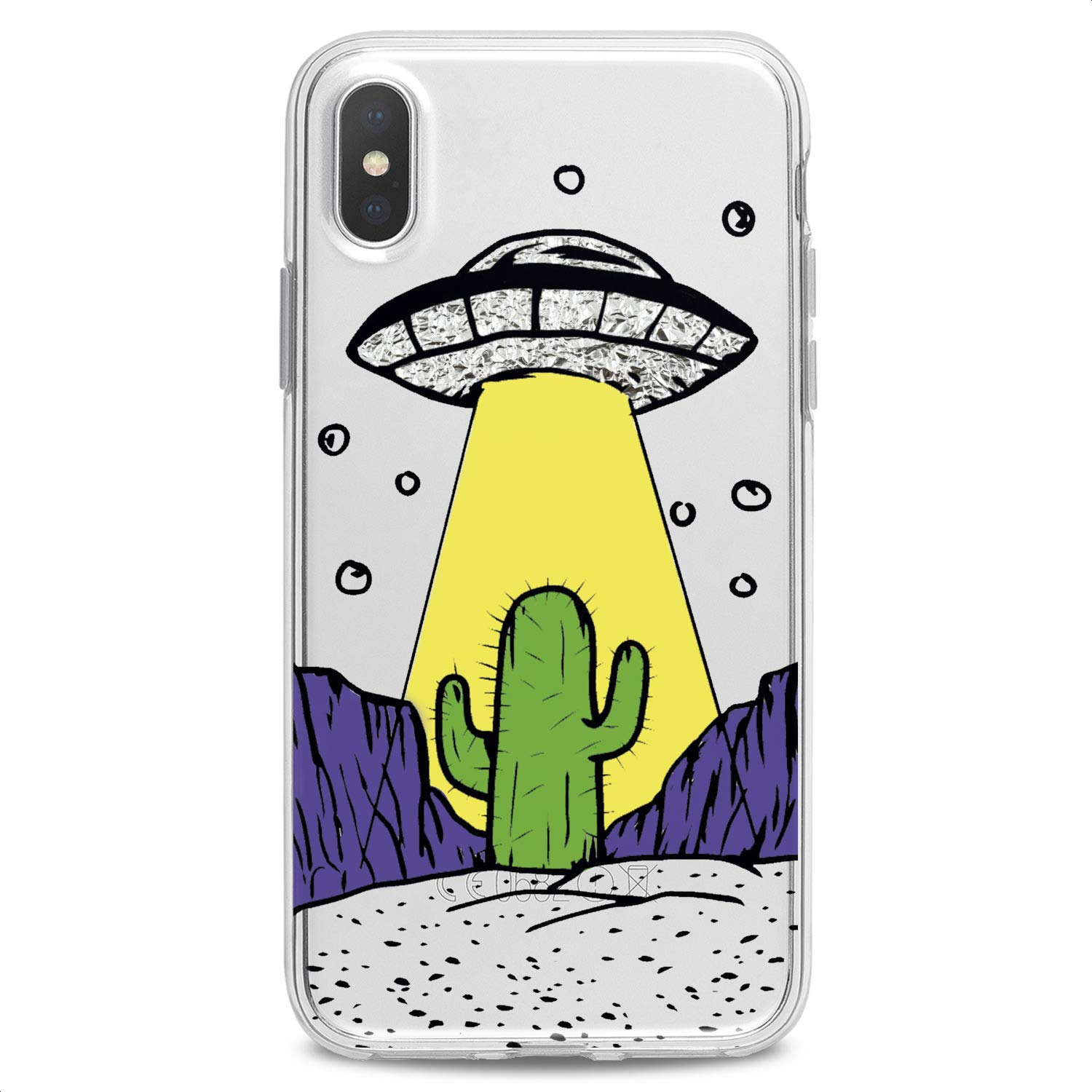 Premium TPU Phone Case for iPhone 16/15/14/13/12/11 Pro Max/Plus/Mini/XS/XR/X/8/7/6/5/SE - Slim Flexible Silicone Cover with Cute Cactus Design - Perfect for Daily Use, Office & Outdoor Protection