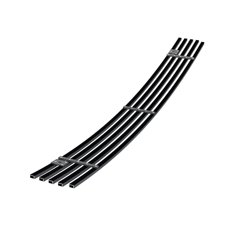 APS Black Billet Front Grill Grille Insert for 2006-2009 Chevy Trailblazer LT - Compatible with Lower Bumper (S18-H66466C) | Upgrade Your SUV's Style & Protection