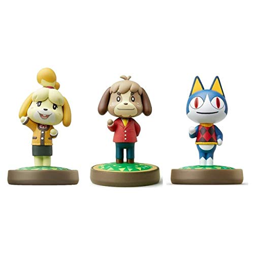 Brand Max 3-Pack Digby Rover Isabelle Winter Animal Crossing Series Gaming Figures - Compatible with Nintendo Switch, Switch Lite, WiiU & 3DS - Perfect for Collectors, Display & Gaming Enthusiasts