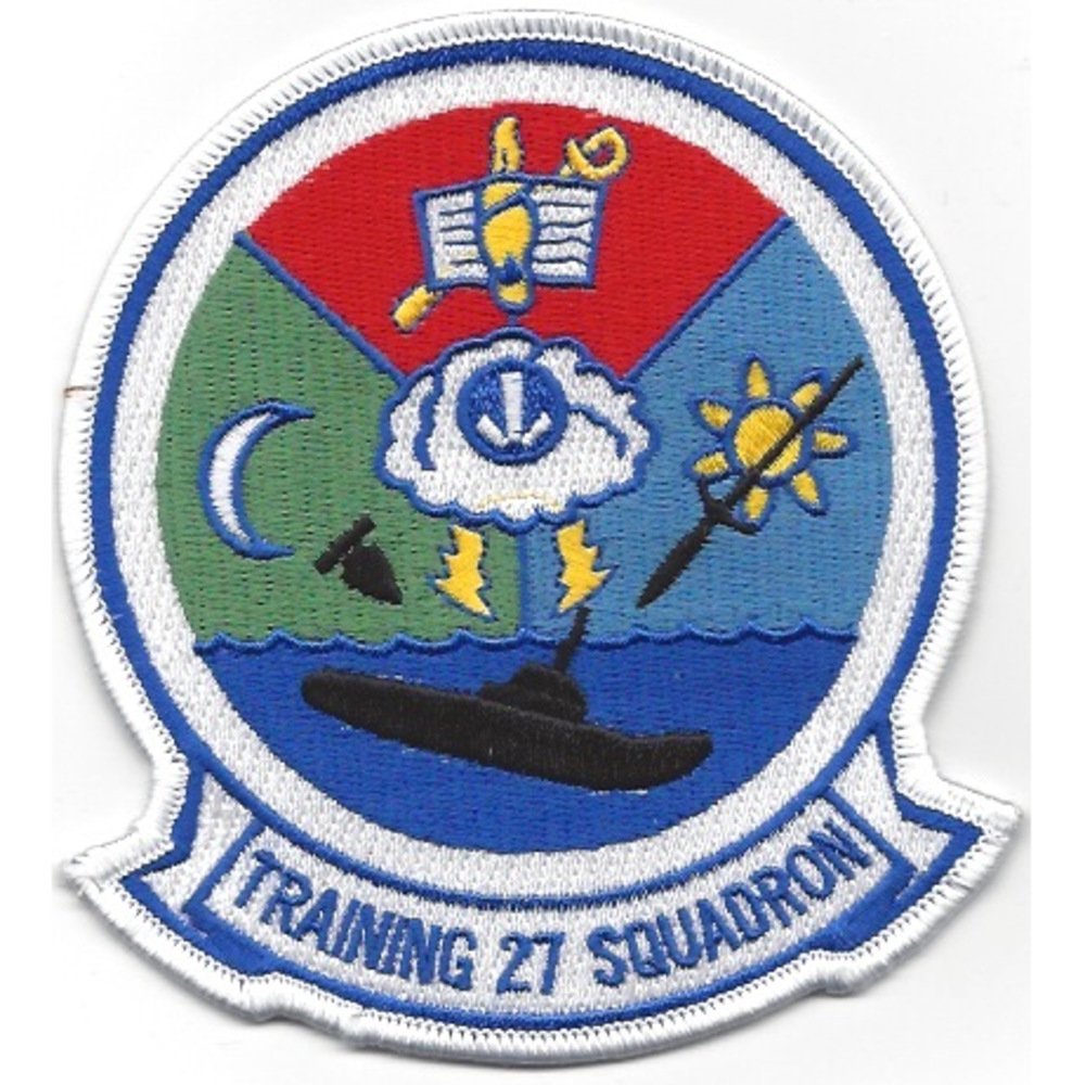 VT-27 Aviation Air Training Squadron Twenty Seven Embroidered Patch - Military Collectible, Pilot Gift, Flight Jacket Decoration for Aviation Enthusiasts