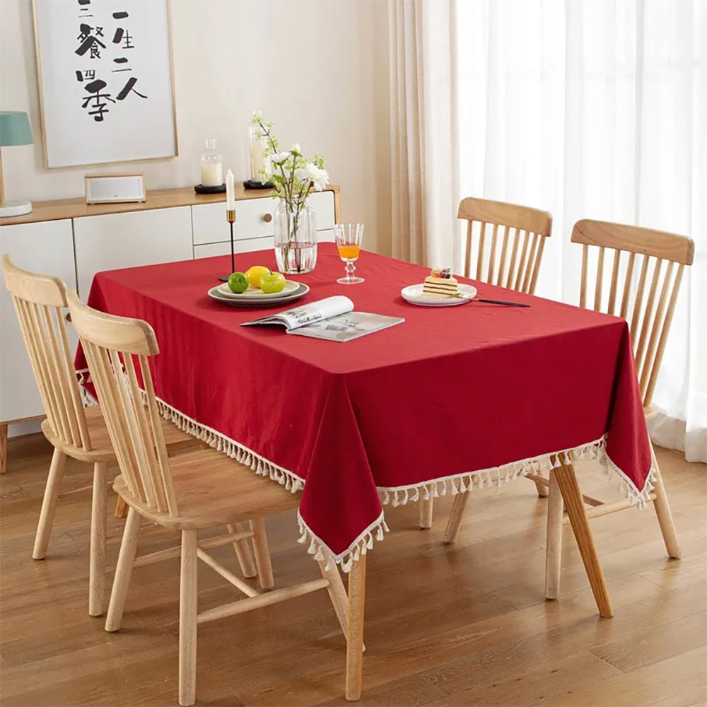 Premium Arkansas Cotton Tablecloth – Soft, Durable & Washable – Perfect for Dining, Parties & Home Decor