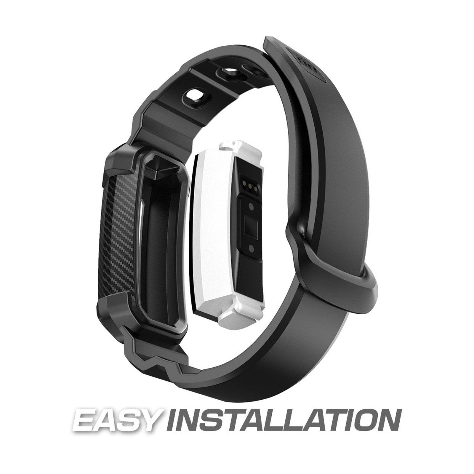 Fitbit Alta Unicorn Beetle Pro Case - Durable Black Wristband Cover for Fitbit Alta Smartwatch | Perfect for Workouts, Running & Daily Wear