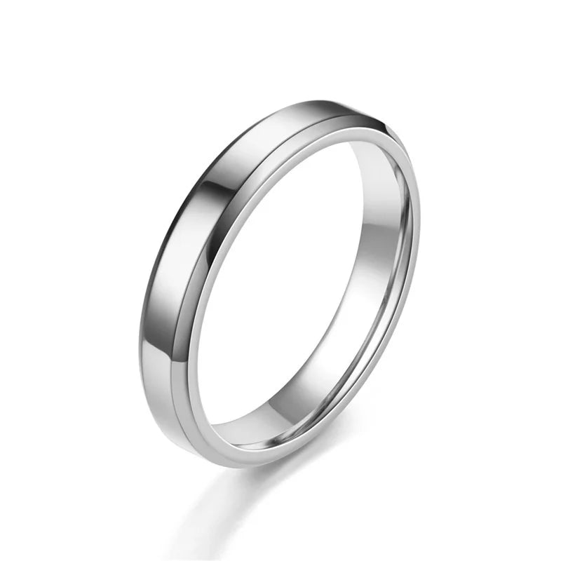 Classic Glossy Ring for Women - Elegant & Shiny Wedding, Engagement, or Gift Jewelry - Perfect for Anniversaries, Proposals & Special Occasions