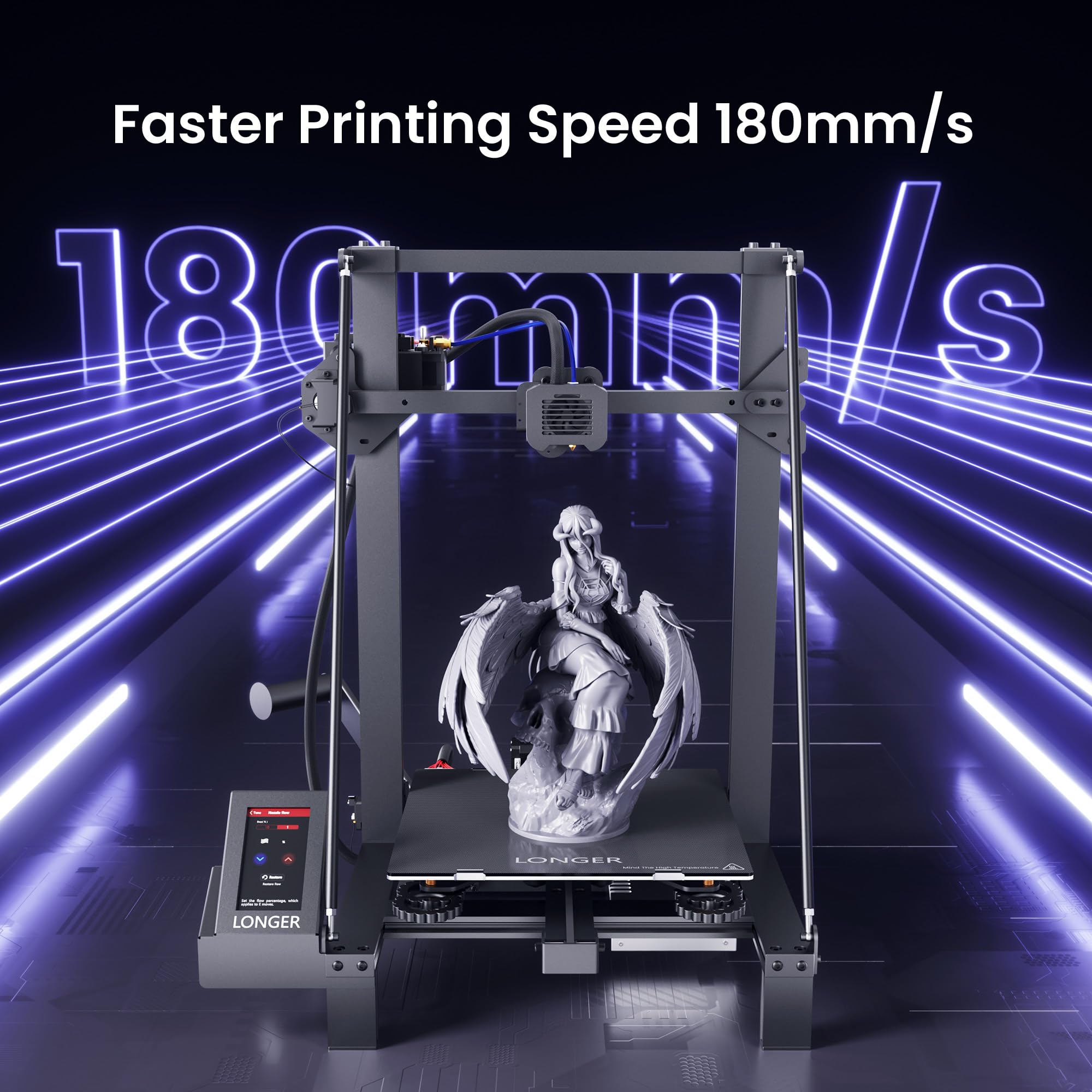 LGT LK5 Pro 3D Printer with Dual Blower Kit - Large Build Volume 300x300x400mm - Open Source DIY 3D Printing - Removable Glass Bed & Resume Print Function - Perfect for Home, School & Makerspace Projects