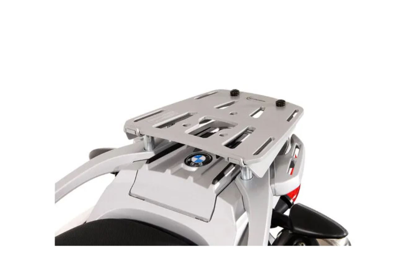 MOTECH BMW F650GS F650GS Dakar 2003-2007 & G650GS 2011-2015 Aluminum Luggage Rack - Heavy Duty Motorcycle Top Case Carrier for Adventure Touring & Off-Road Riding