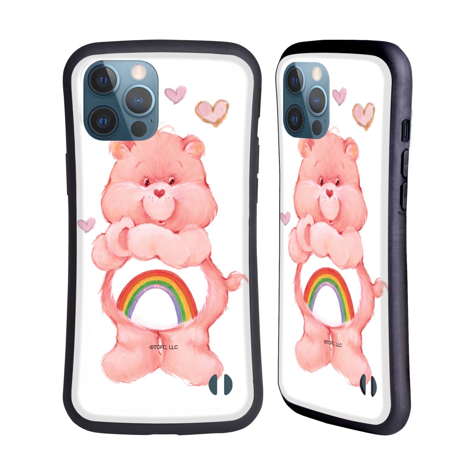Officially Licensed Care Bears Cheer Classic Hybrid Case for Apple iPhone 12 Pro Max - Cute Protective Phone Cover for Kids, Teens & Adults - Perfect for School, Work & Everyday Use