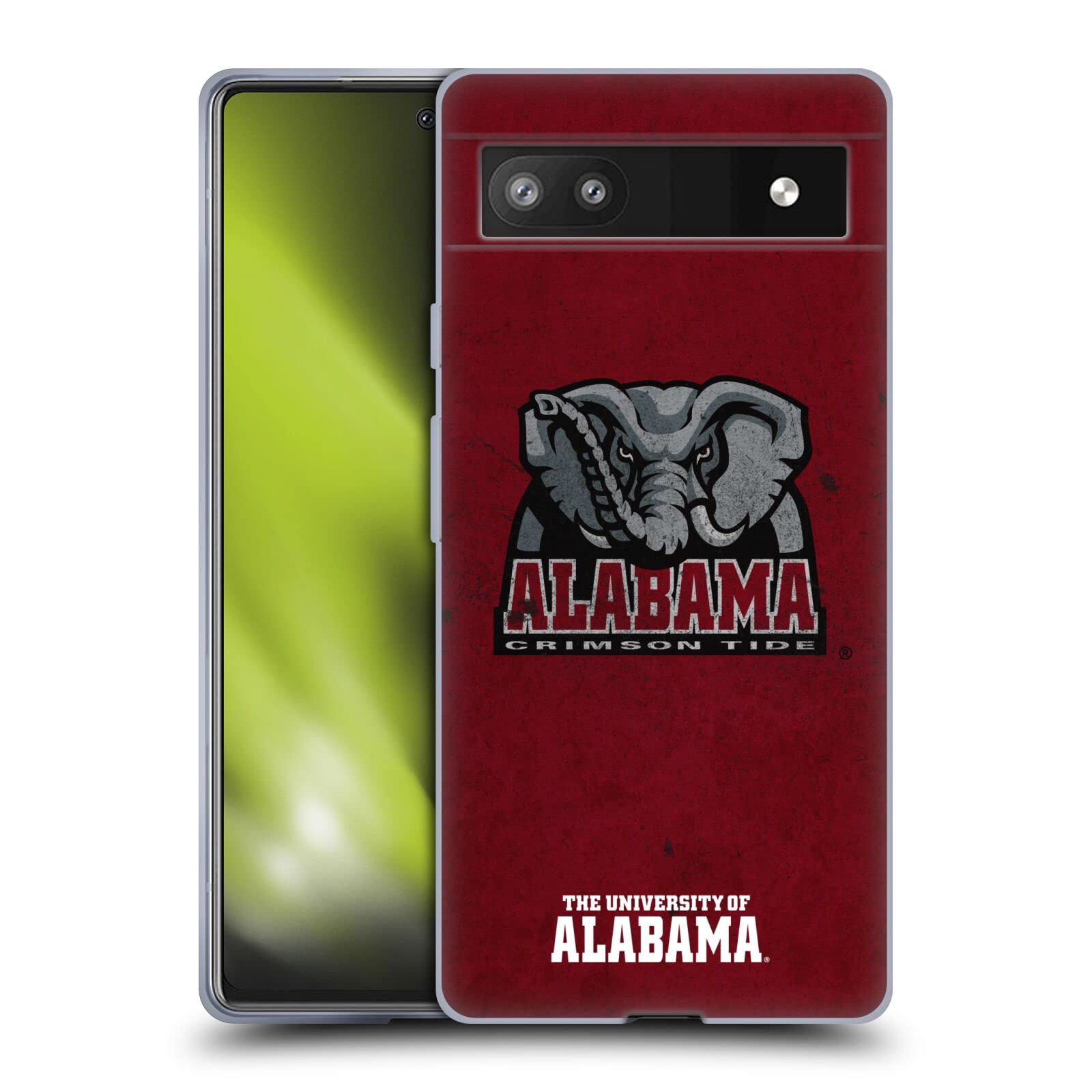 Alabama UA Distressed Gel Case for Google Pixel 6a - Game Day Ready