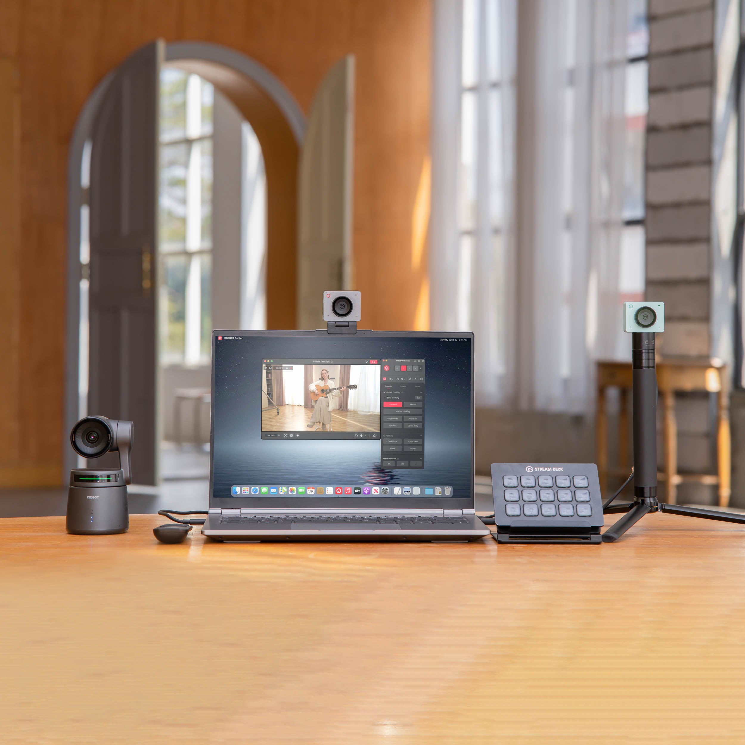 SE 1080P FHD AI Webcam with Auto Light Correction & Noise Reduction - Perfect for Video Conferencing, Online Classes & Live Streaming