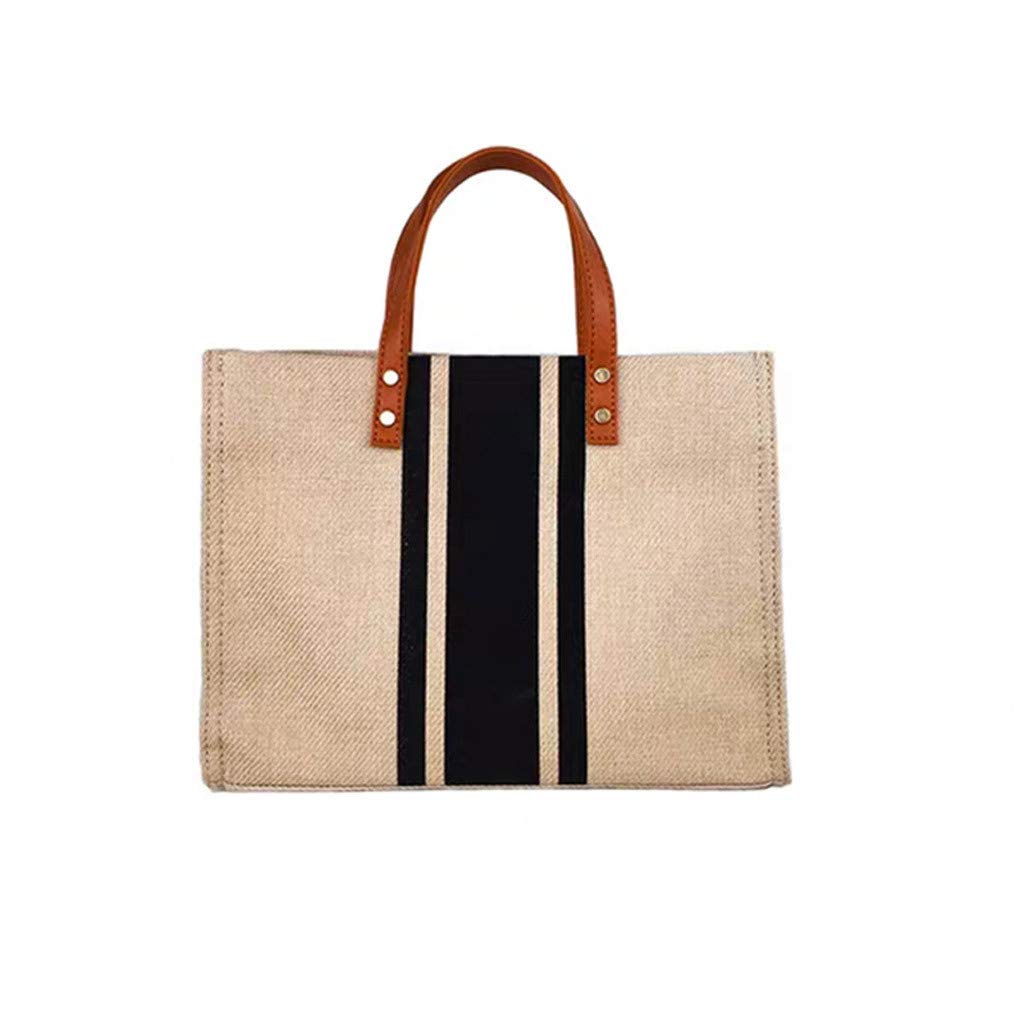 Stylish Canvas Tote Bag for Women - Large Portable Business Briefcase with Shoulder Strap - Perfect for Work, Travel & Shopping (Bulk Pack)