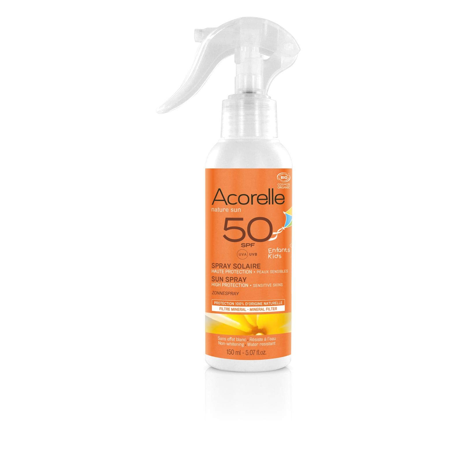 Kids Sunscreen Spray SPF 50 - Broad Spectrum UVA/UVB Protection, Water Resistant, Gentle for Sensitive Skin | Perfect for Beach, Pool & Outdoor Activities