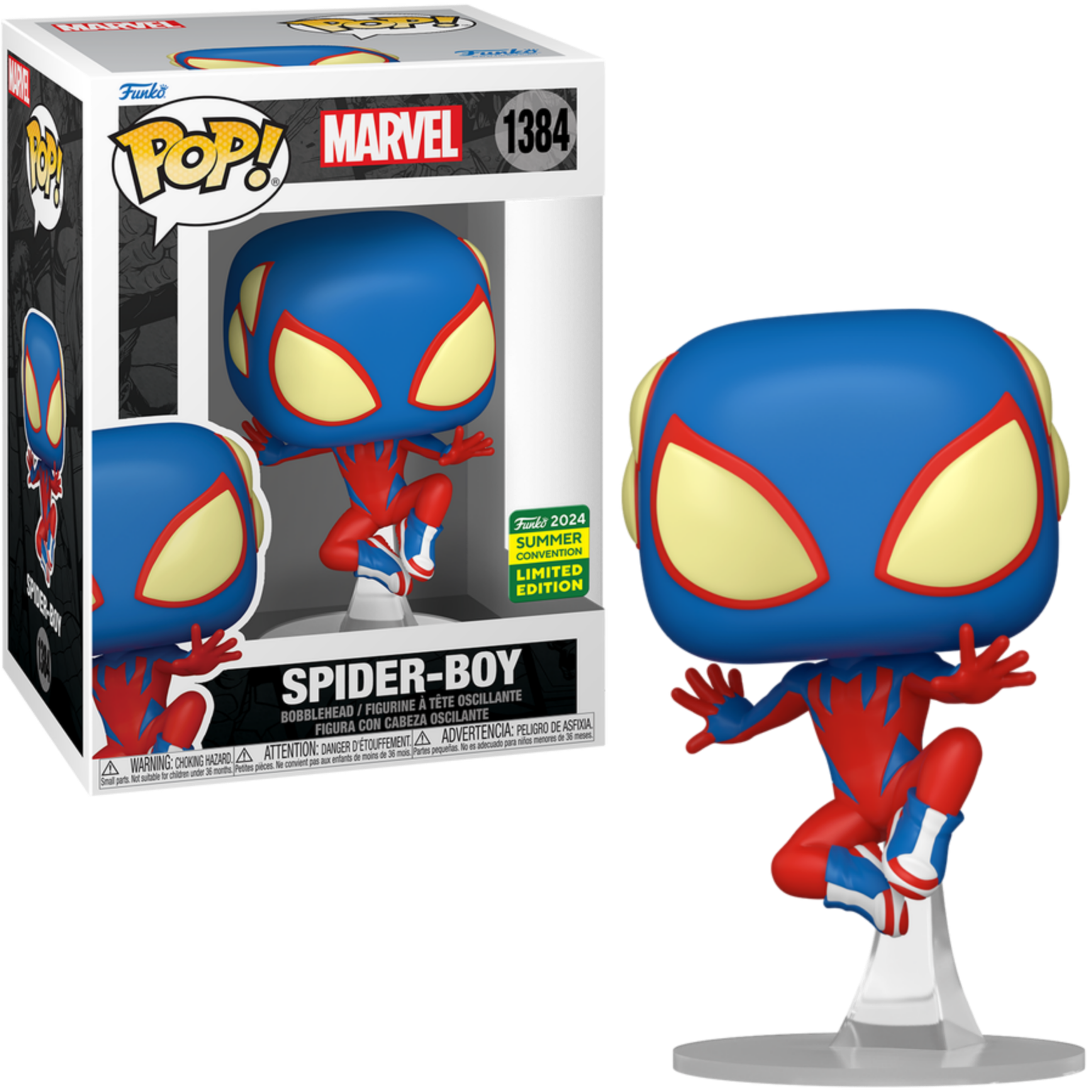 Marvel Spider Boy Action Figure - 2024 Summer Convention Exclusive Collectible for Superhero Fans & Comic Enthusiasts | Perfect for Display, Gifts & Cosplay Accessories