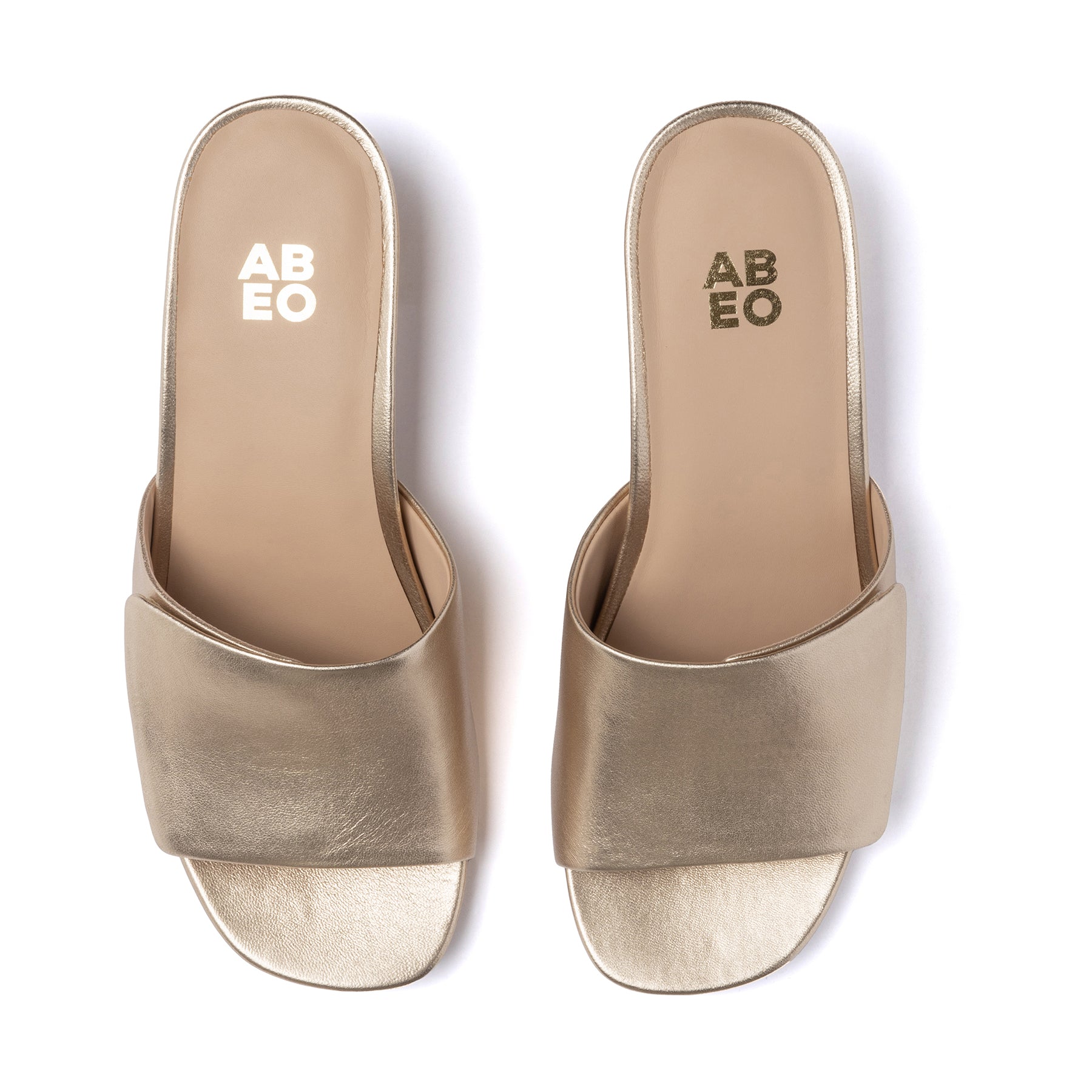 Abeo Avenue Women's Slide Sandals Light Gold - Comfortable Summer Casual Shoes for Beach, Pool, and Home Wear