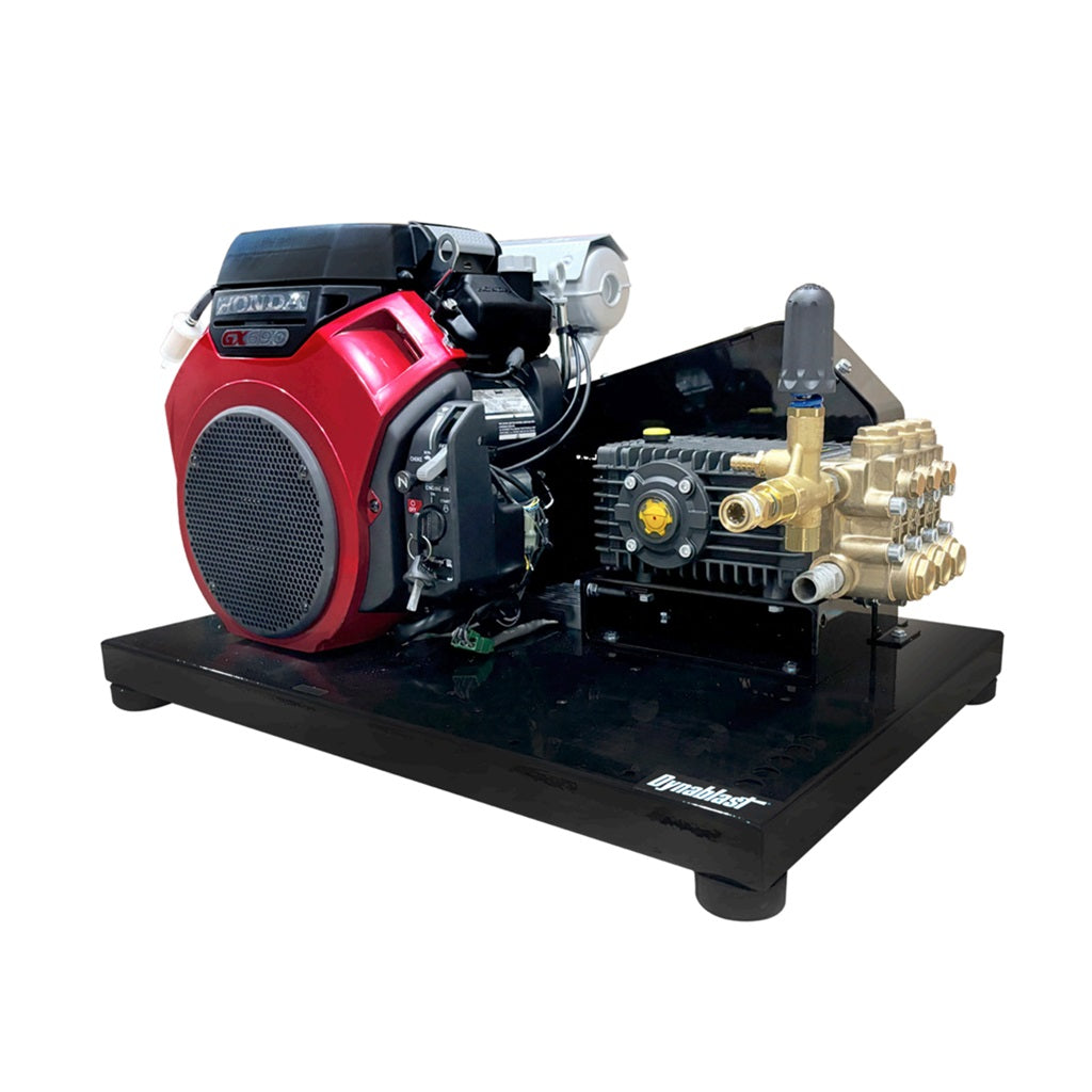 Dynablast 3000 PSI 10 GPM Honda Belt Drive Gas Pressure Washer - Truck Mount High Flow Interpump EPUB1030GHL - Ideal for Heavy-Duty Cleaning, Car Washing, and Industrial Use