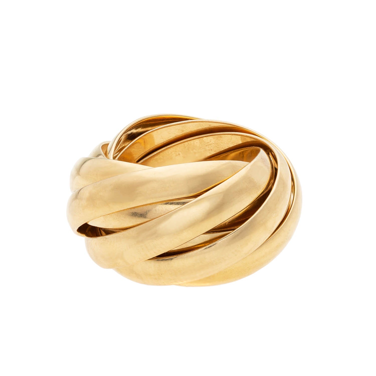 PALOMA PICASSO for TIFFANY & CO. 18kt Gold Melody Collection Nine Band Roller Ring - Elegant Jewelry for Women, Perfect for Weddings, Anniversaries & Special Occasions