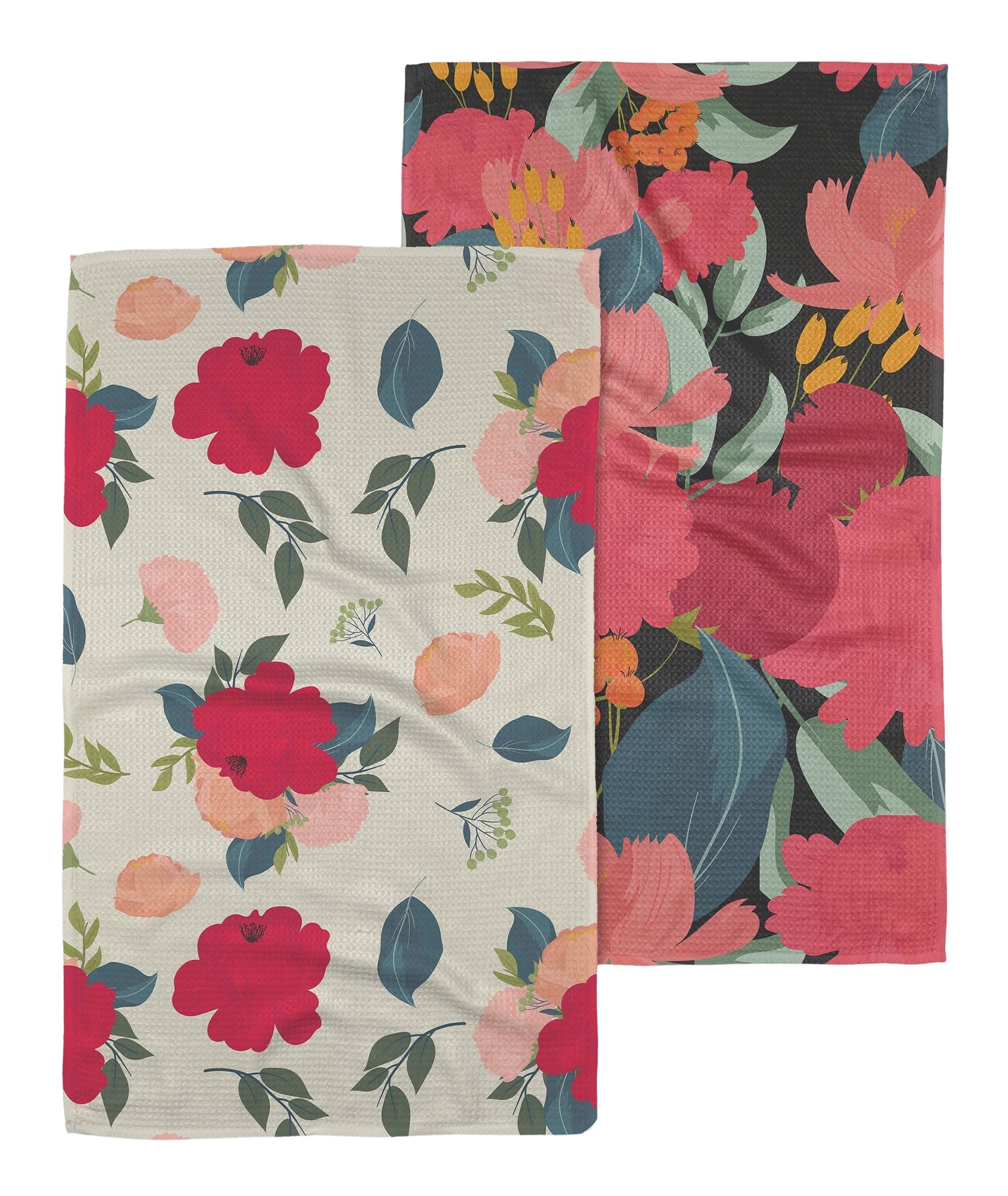 Premium Quick Dry Microfiber Kitchen Tea Towels Set (2-Pack) - 18