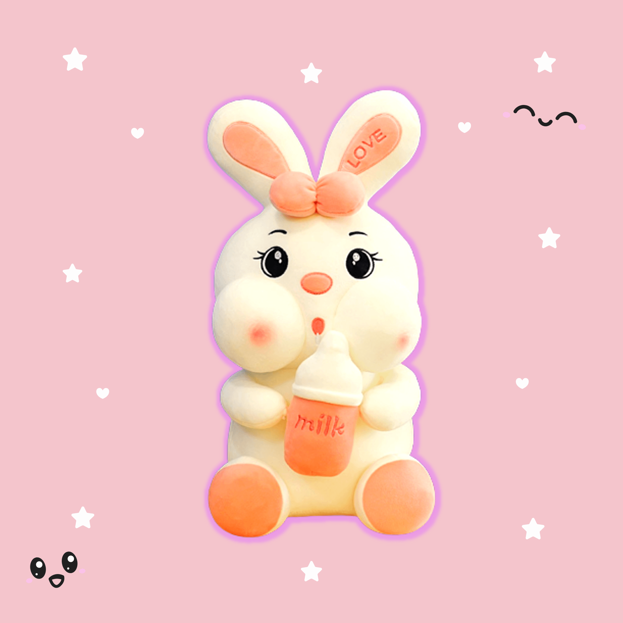 Giant Stuffed Bunny Plush Toy - Extra Large Soft Huggable Rabbit for Kids & Adults - Perfect for Cuddling, Nursery Decor, and Gift Giving