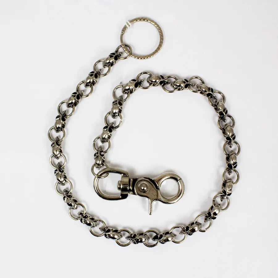 Open Road Skull Wallet Chain - Punk Rock Accessory for Men & Women - Perfect for Bikers, Concerts and Fashion Statements