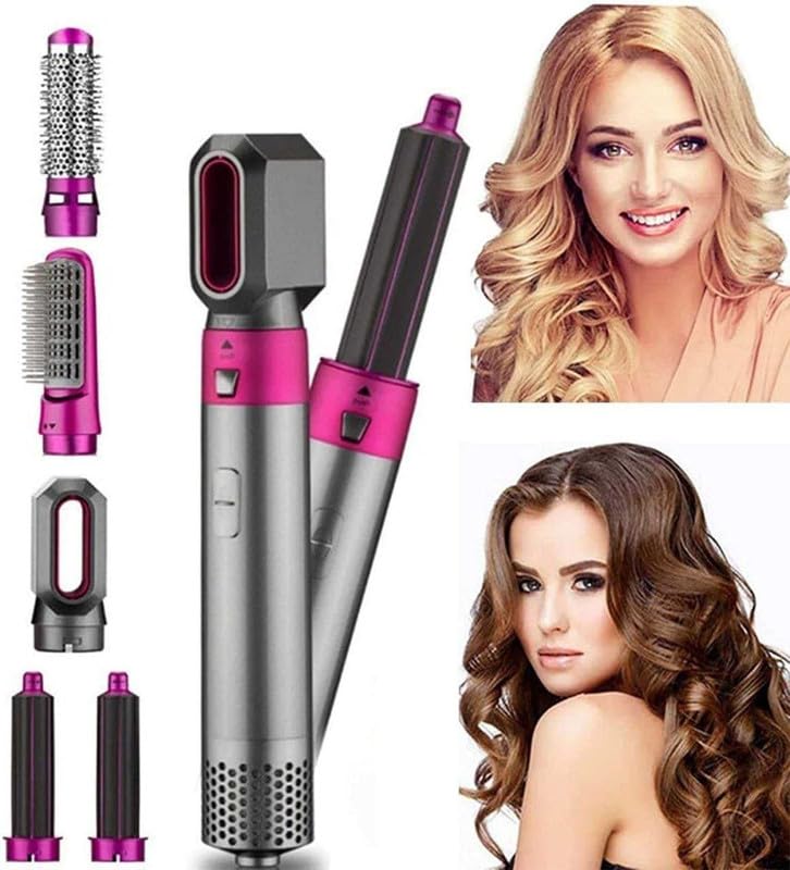 Drumstone 5 in 1 Hair Dryer Brush - Ionic Styler, Volumizer, Straightener & Curler with Comb | 10 Year Warranty | Perfect for Salon-Quality Blowouts at Home, Travel & Daily Styling