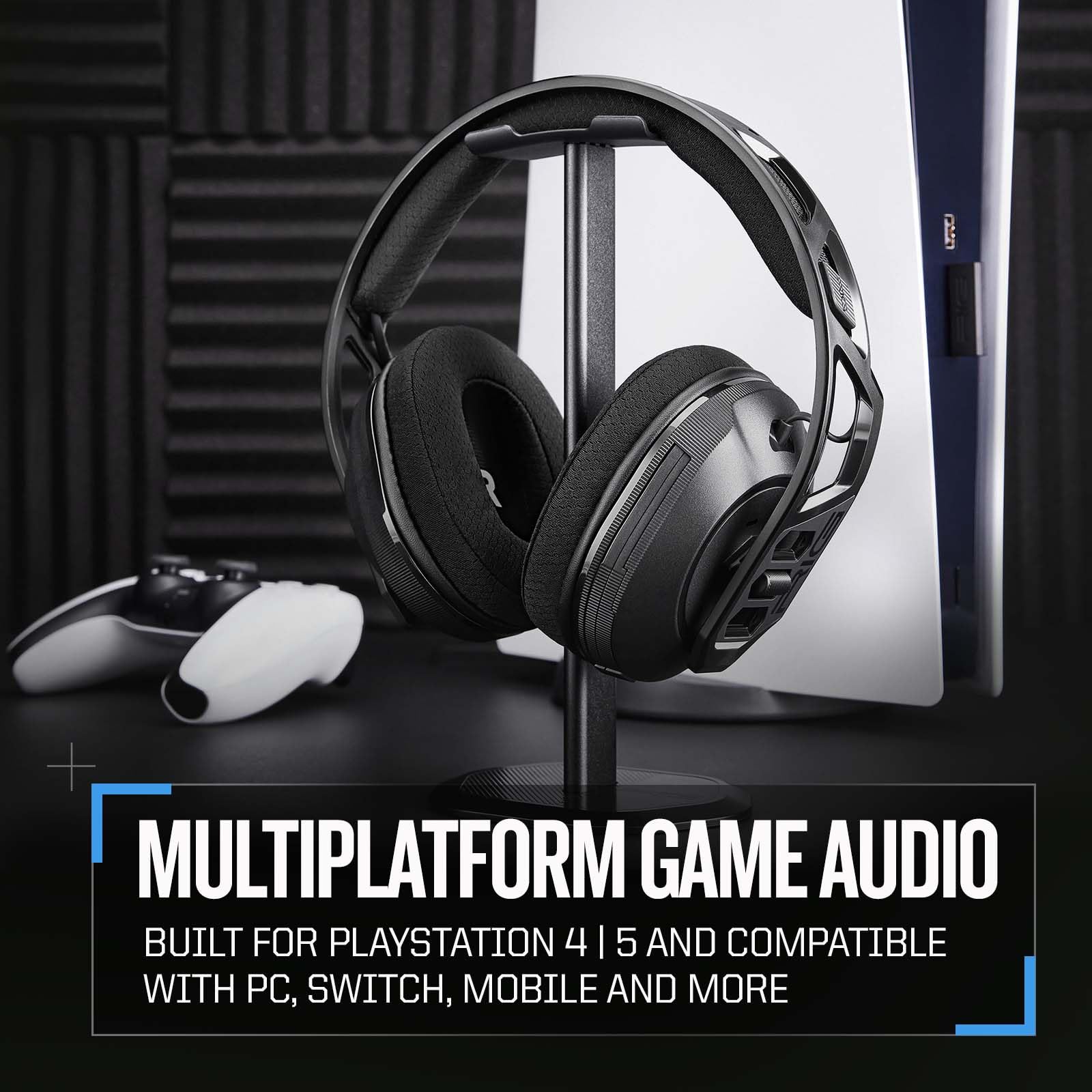 RIG 600 PRO HS Dual Wireless 2.4GHz & Bluetooth Gaming Headset for PS4, PS5, Nintendo Switch, PC, Mobile - Noise Cancelling Mic, Comfortable Ear Cushions - Perfect for Online Gaming, Streaming & Work Calls