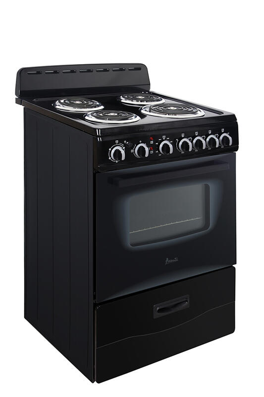 Avanti ERU240P1B 24-Inch Electric Range - Compact & Energy Efficient for Small Kitchens, Apartments & RVs - Perfect for Baking, Cooking & Meal Prep