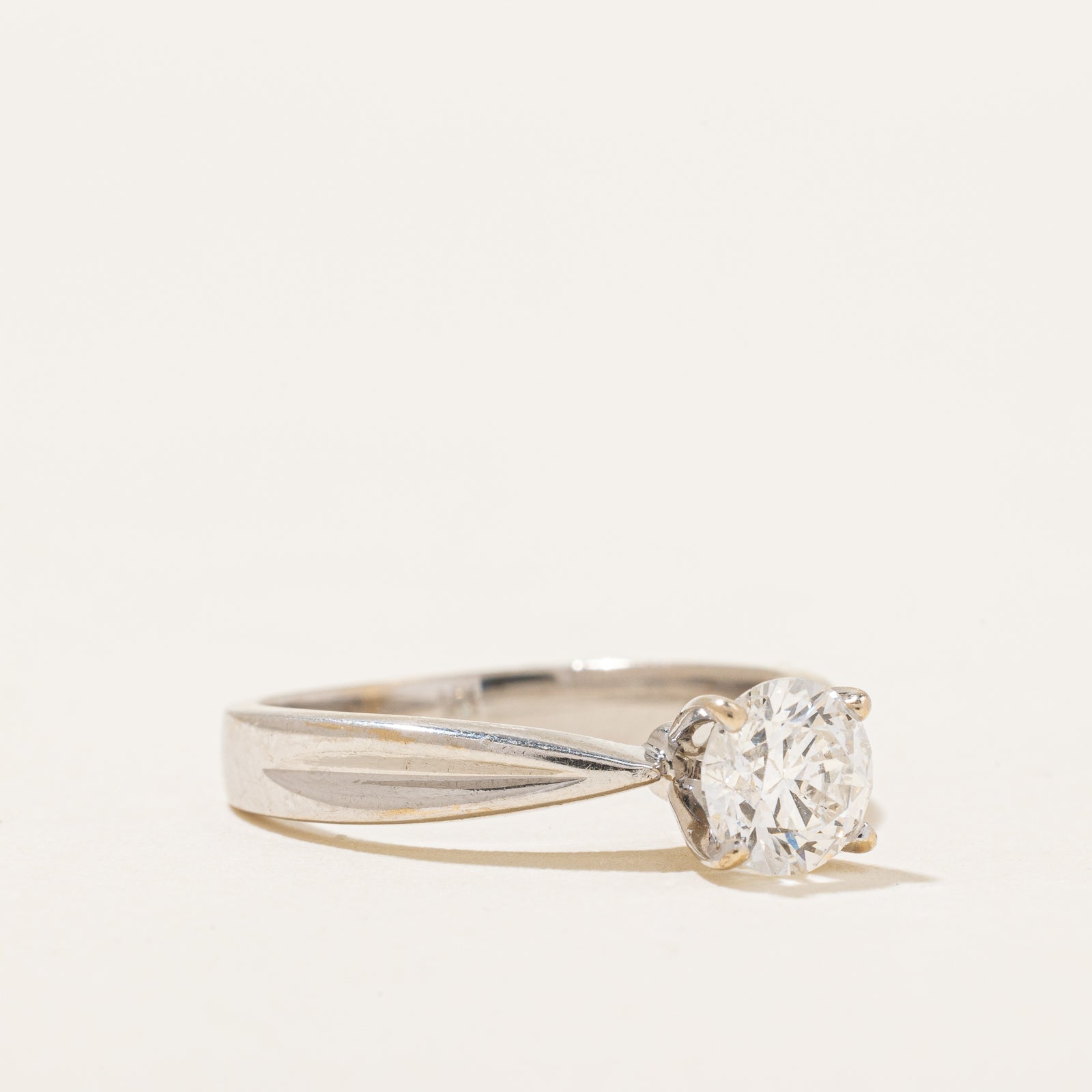 0.70ct High Set Diamond Engagement Ring for Women - Size 4.75 | Elegant Solitaire Wedding Band | Perfect for Proposals, Anniversaries & Special Occasions