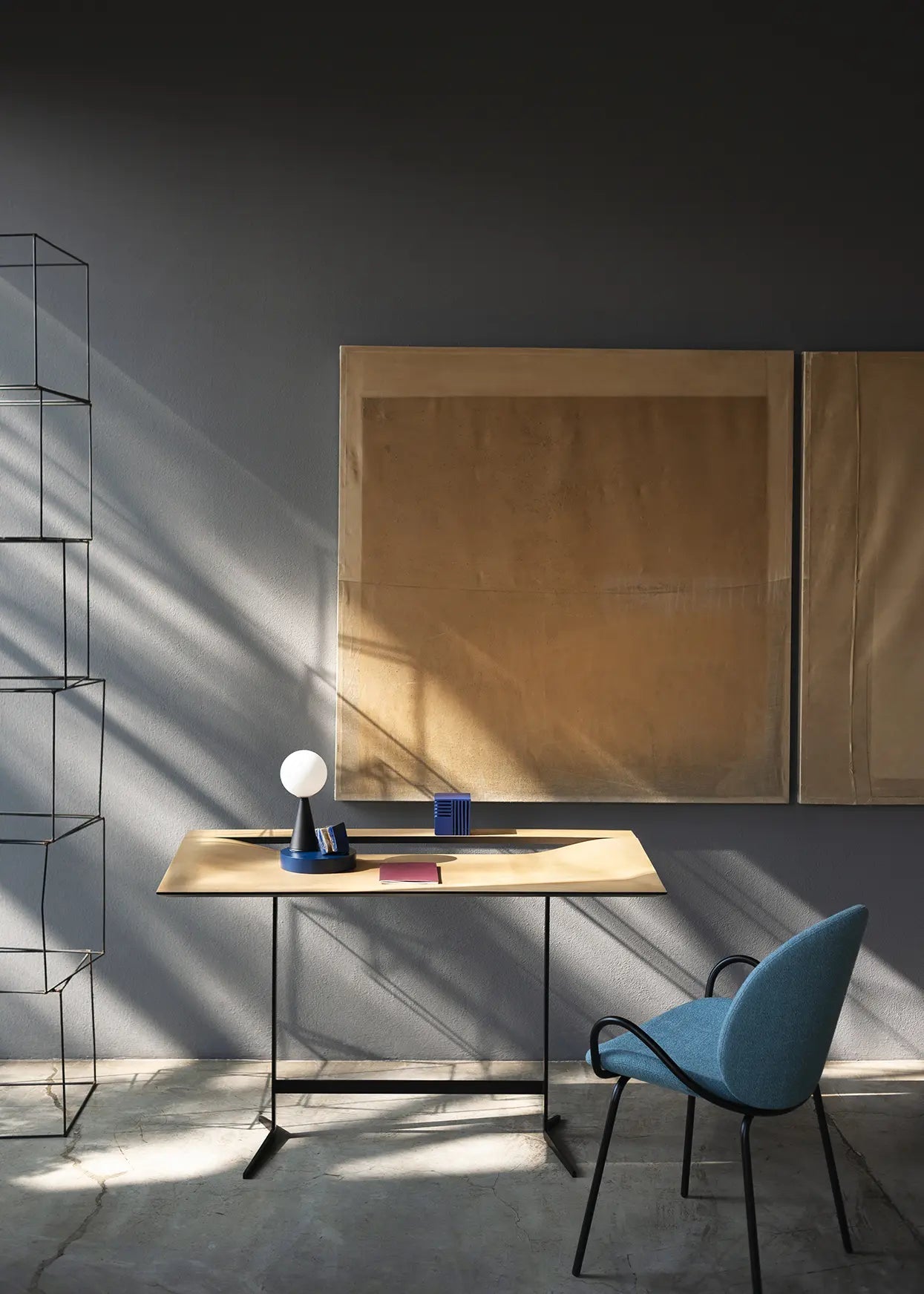 Bross Cut Desk - Modern & Stylish Home Office Desk for Small Spaces | Perfect for Remote Work, Study & Writing