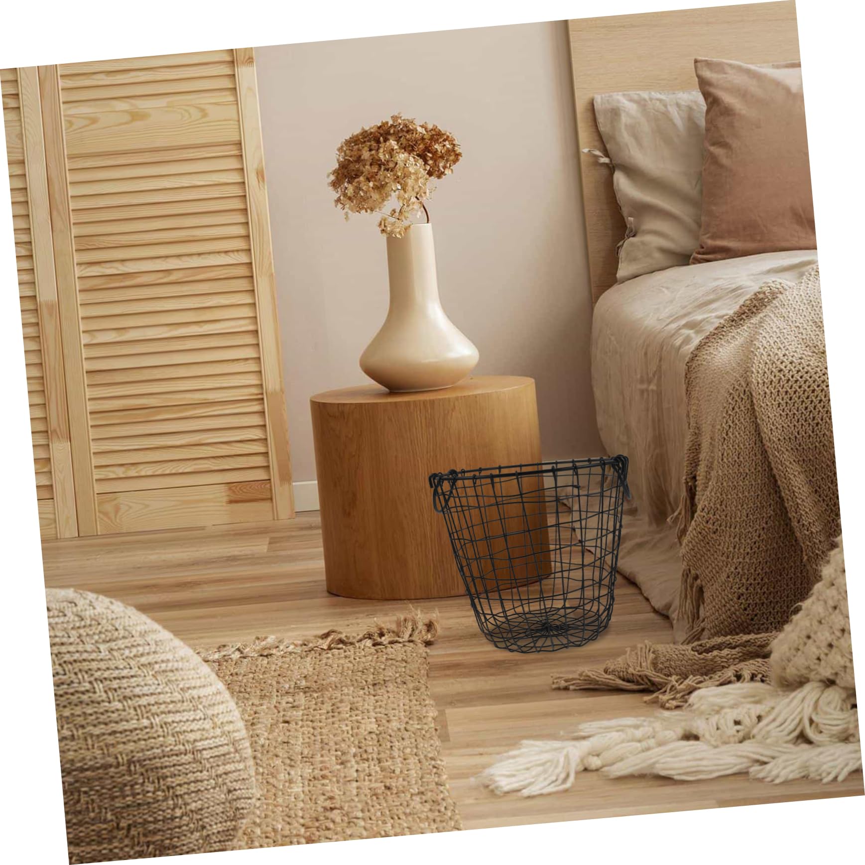 CHILDWEET Elegant Wire Baskets - Rustic Metal Laundry Basket, Fruit & Vegetable Storage Organizer, Bread Basket for Kitchen - Perfect for Farmhouse Decor, Pantry Organization & Bathroom Storage
