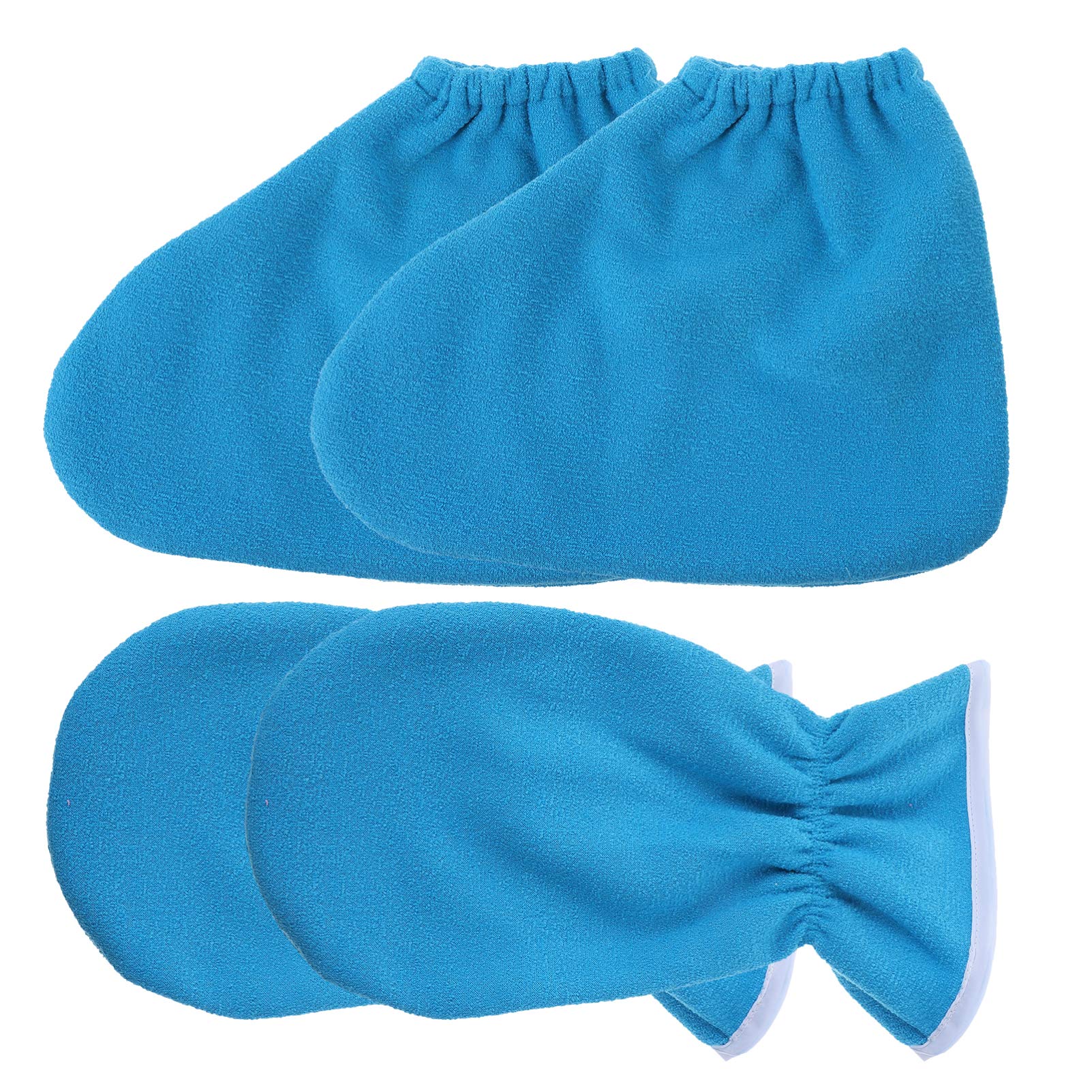 4Pcs Paraffin Wax Bath Gloves & Booties Set - Moisturizing Hand & Foot Spa Treatment Kit with Insulated Mitts for Women - Perfect for At-Home Spa, Nail Salon & Dry Skin Care