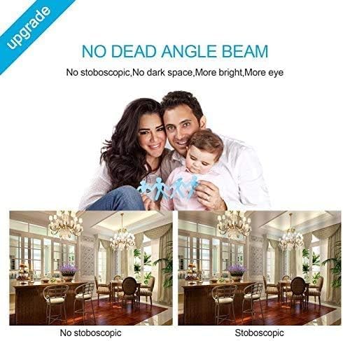 Dimmable LED Candelabra Light Bulbs - 3 Pack, 40W Equivalent, E12 Base, 4000K Daylight White, Frosted Finish for Ceiling Fan & Chandelier - Perfect for Dining Room, Bedroom, and Home Decor Lighting