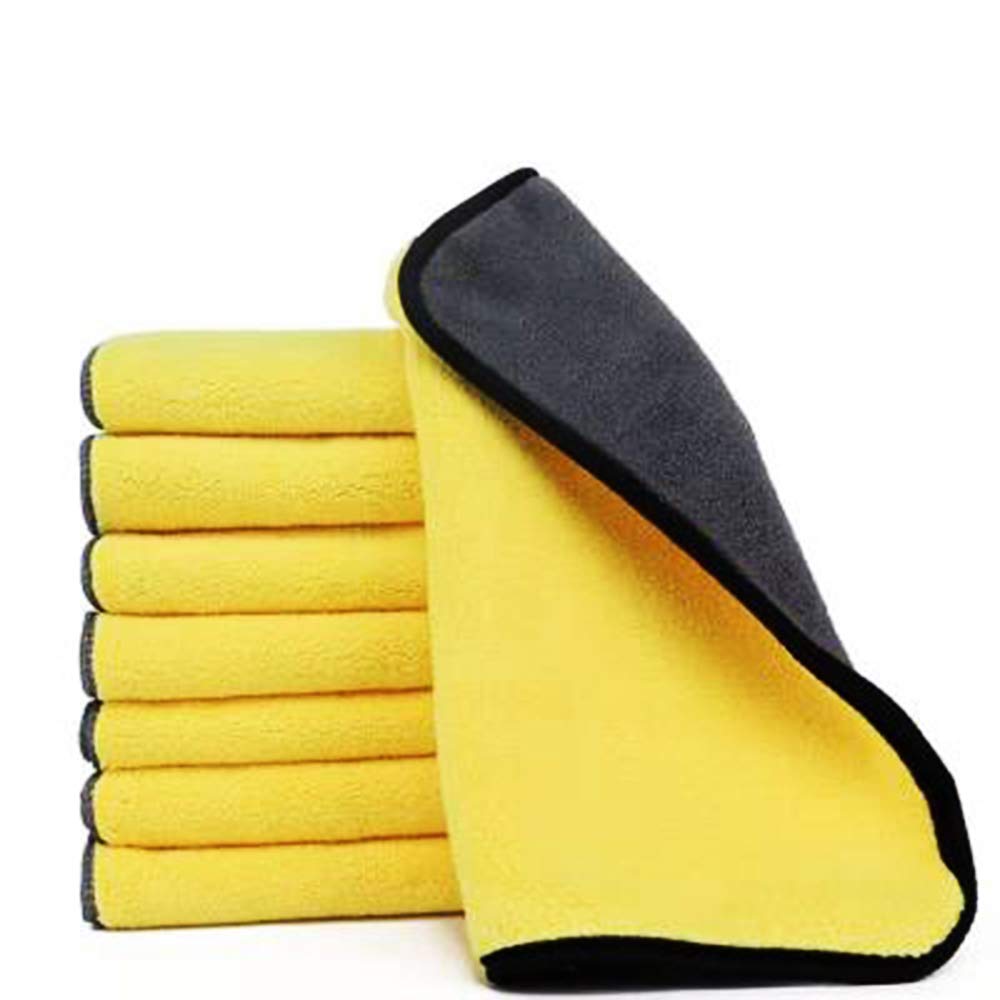 YSY Extra Thick Microfiber Towels - Super Absorbent Reusable Cleaning Cloths for Car Detailing, Interior, Windows & Household Use | Lint-Free Quick-Dry Car Wash Towels (3-Pack) - Perfect for Auto Shine, Dusting & Spill Cleaning