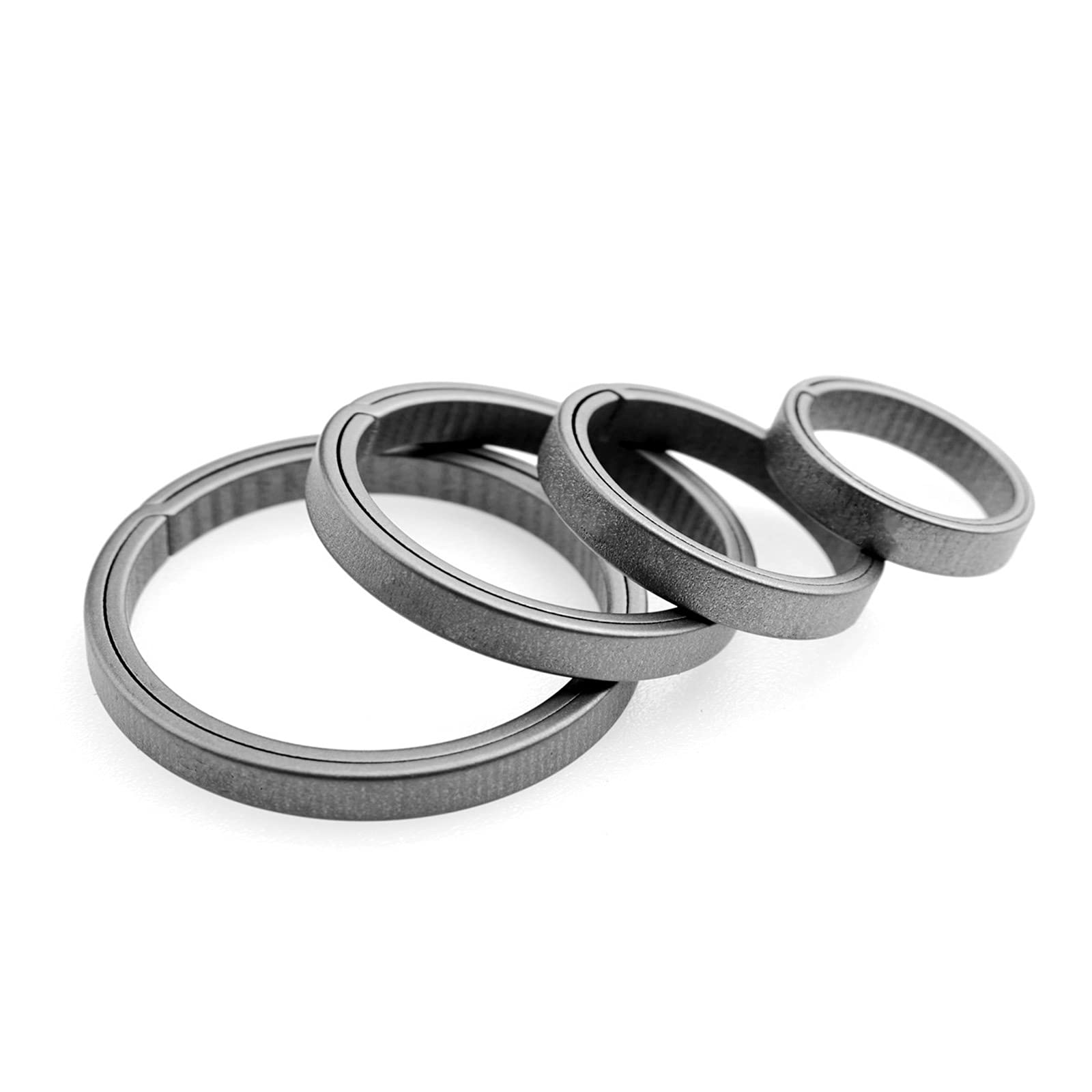 MecArmy Titanium Keyring - Side-Push Design for Easy Use | EDC Key Holder for Home & Outdoor
