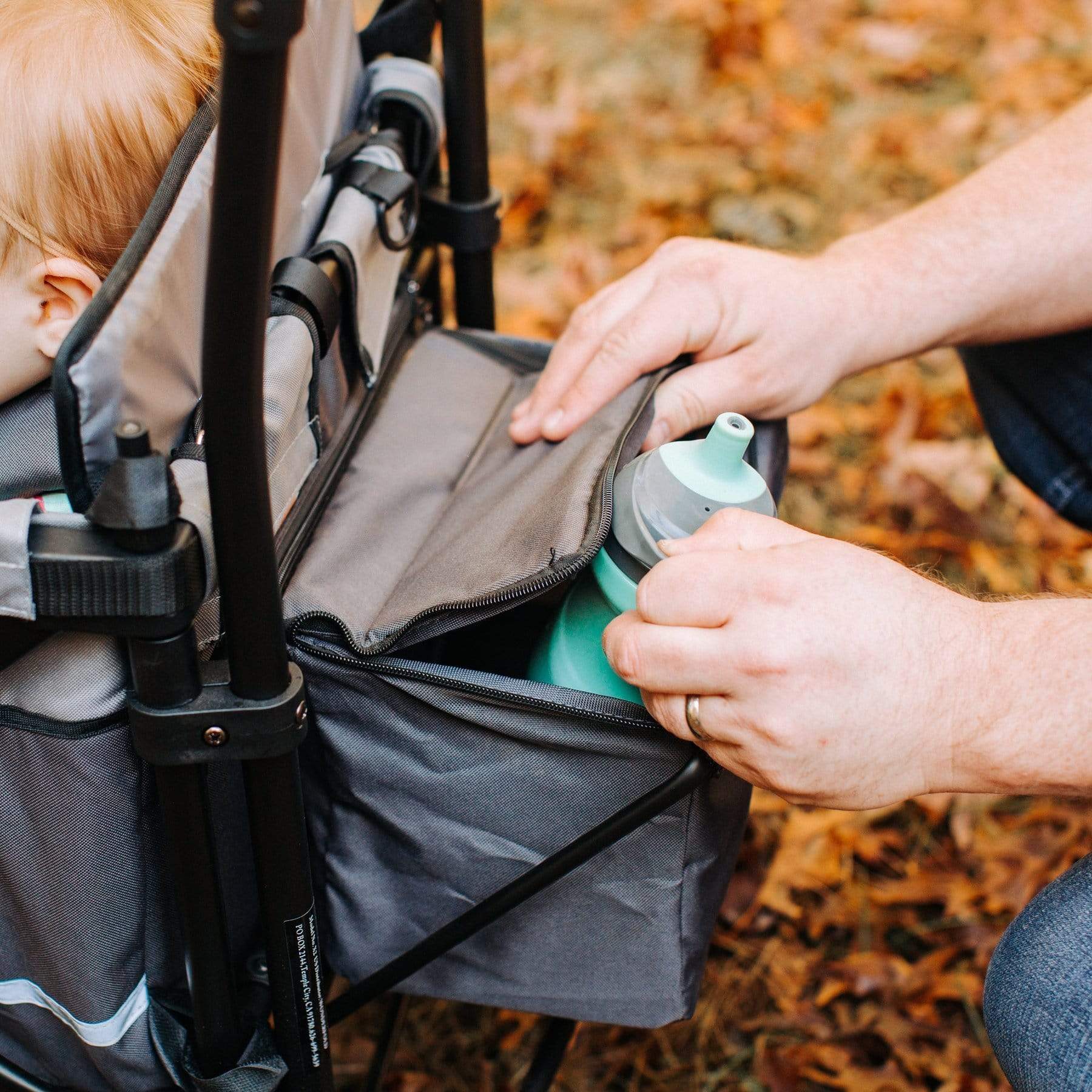 Wonderfold Wagon X2 - Premium 2-in-1 Push/Pull Double Stroller Wagon for Kids with Canopy & Storage | Perfect for Beach Outings, Park Adventures & Family Travel