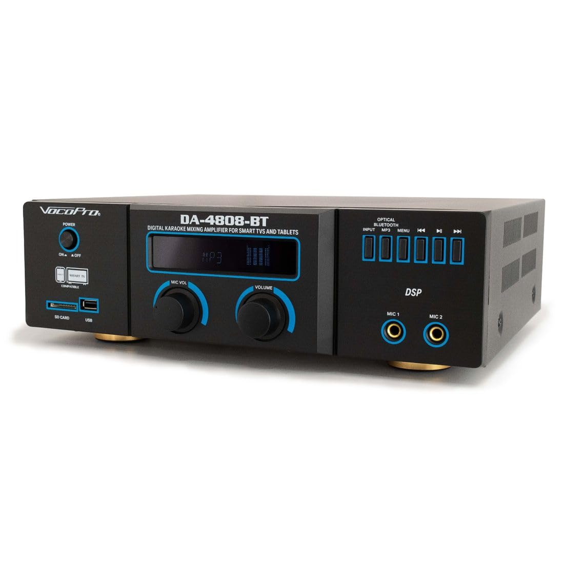 VocoPro Digital Karaoke Mixing Amplifier - Professional Bluetooth Audio System for Smart TVs, Tablets & Home Entertainment | Perfect for Parties, Bars & Family Singing Nights