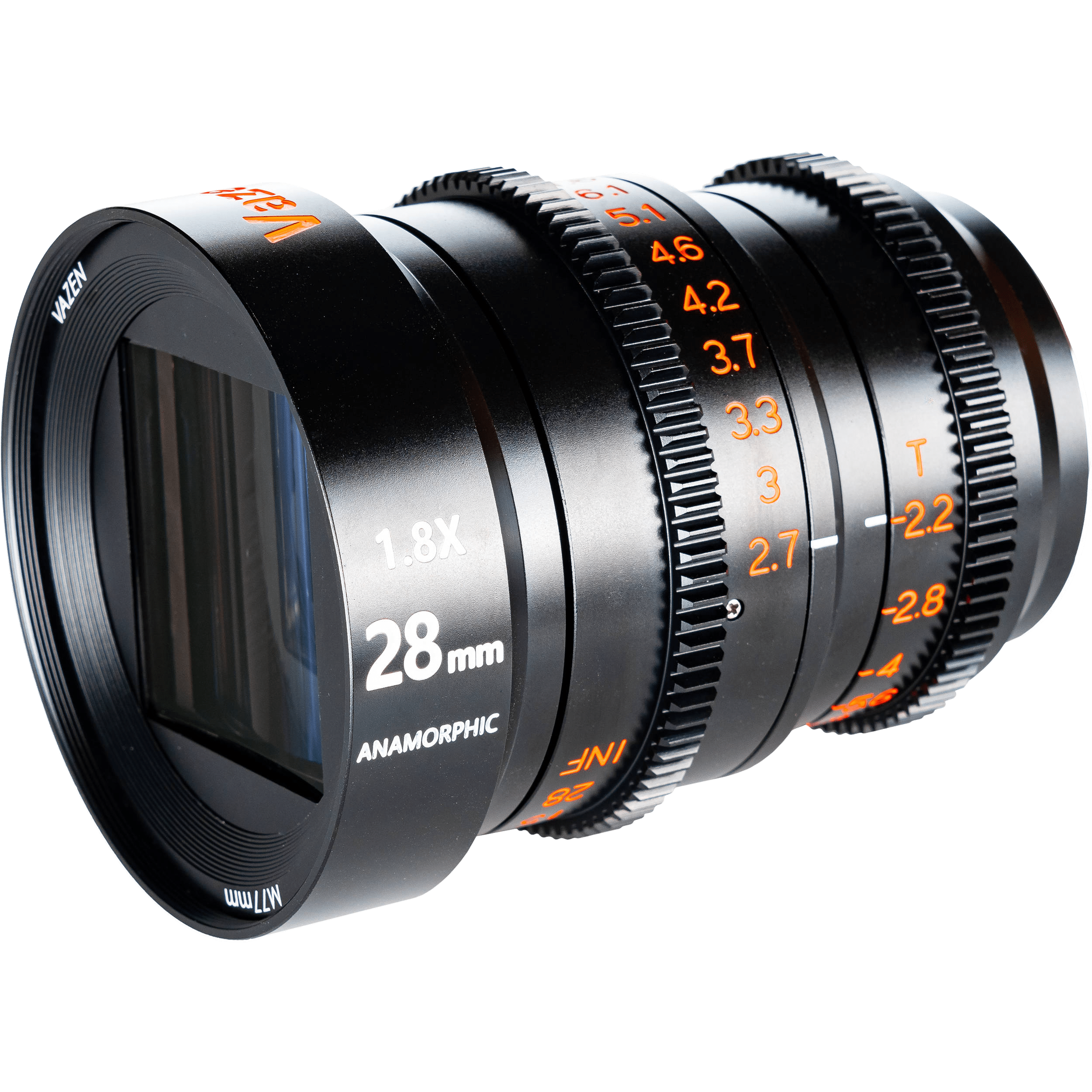 Vazen 28mm T/2.2 1.8X Anamorphic Lens for Canon RF Mount - Professional Wide-Angle Cinema Lens for Filmmaking, Vlogging & Creative Photography