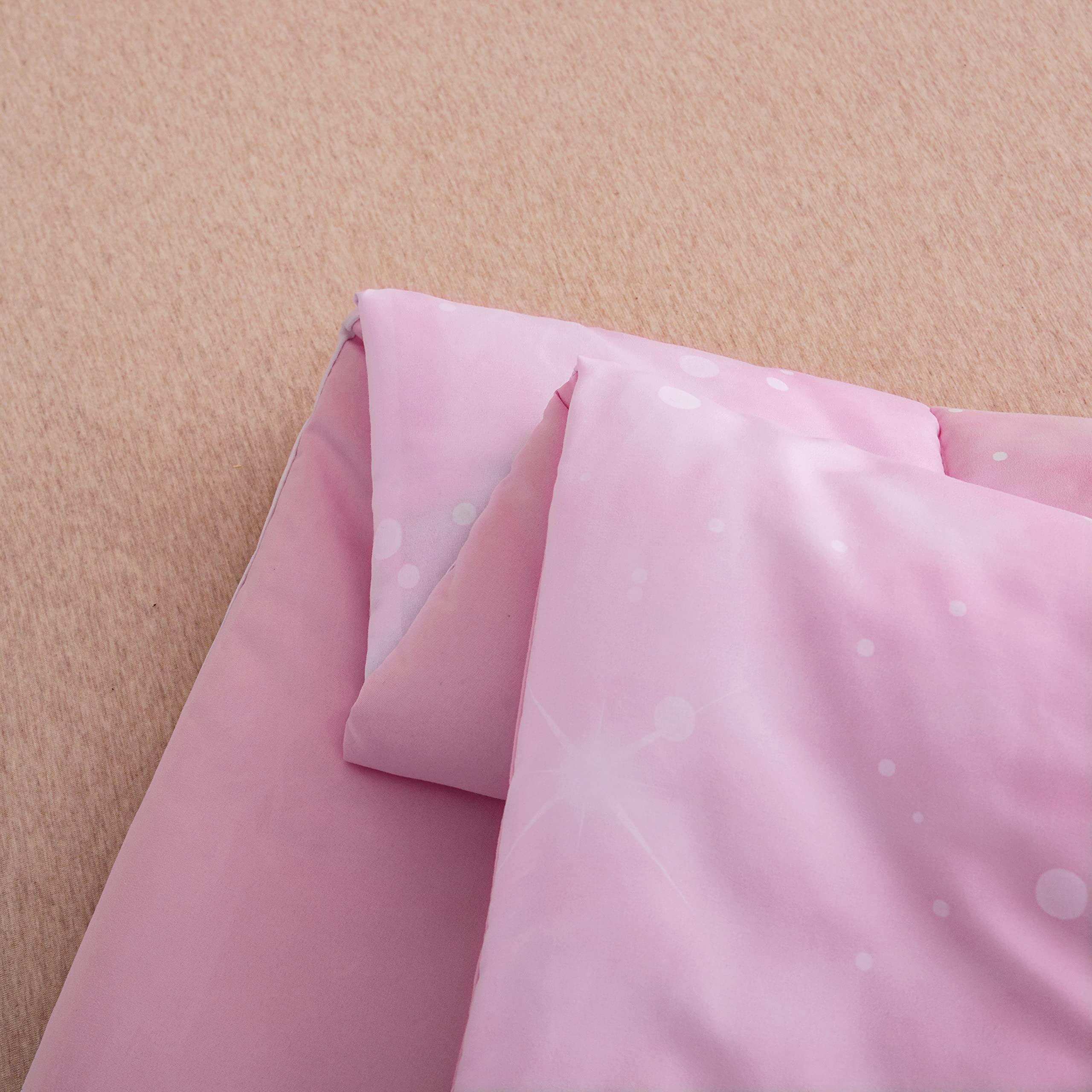Sparkly Galaxy Full Size Comforter Set for Girls - Pink Glitter Bedding with 2 Pillowcases (3 Piece Set) | Soft & Cozy Teen Room Decor for Sleepovers & Birthday Gifts