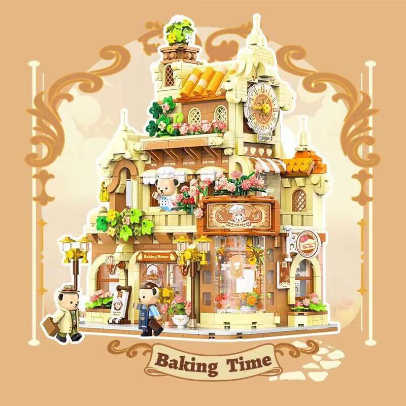 Inbrixx 881103 Teddy's Bakehouse - Premium Baking Toy Set for Kids, Educational Pretend Play Kitchen Accessories - Perfect for Birthday Gifts & Role Play Activities