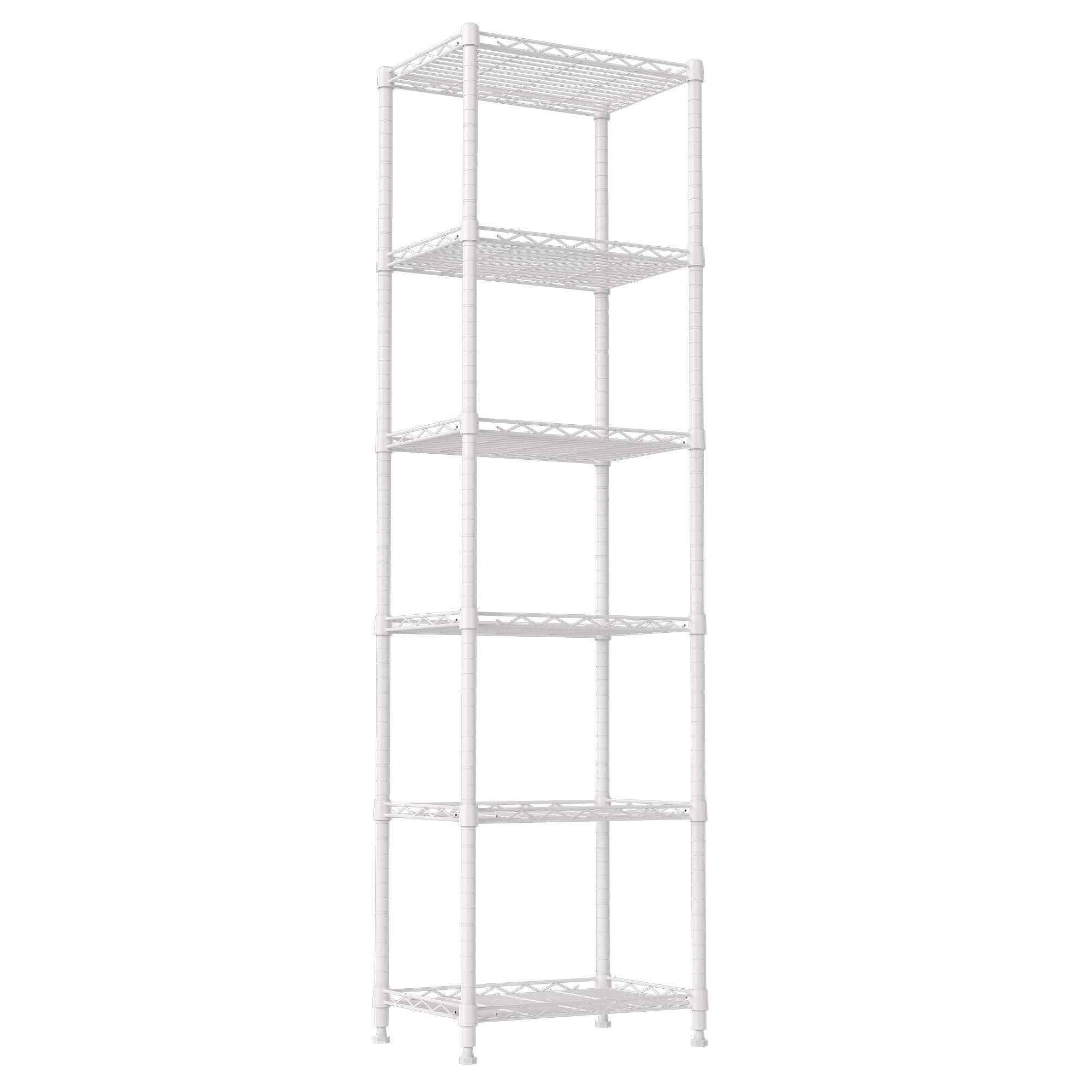 REGILLER 6-Tier Adjustable Steel Wire Shelving Unit - 11.7