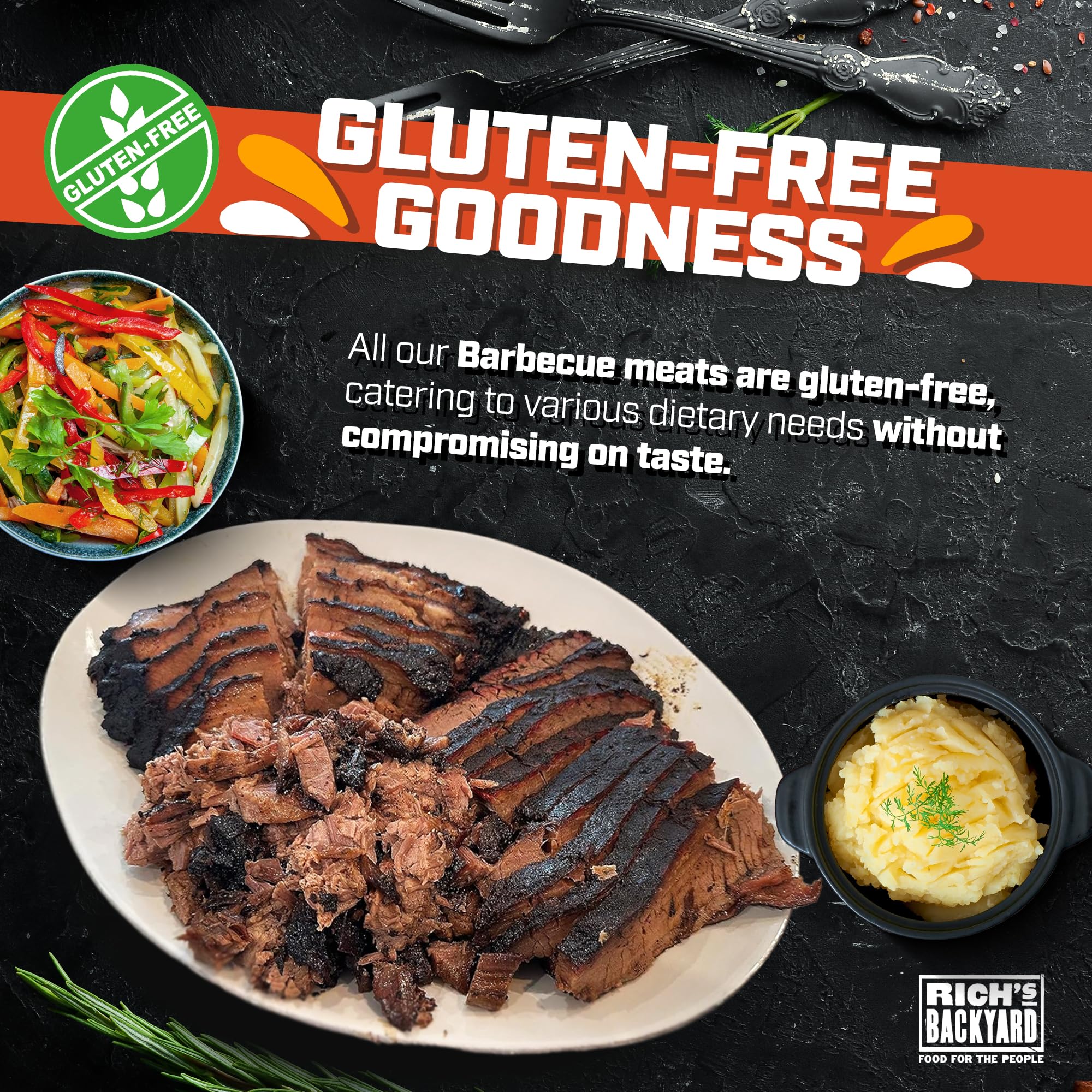 Roots Renowned 18-Hour Smoked Brisket (8-10 lbs) – Fully Cooked & Blast-Chilled – Master Chef Prepared for Ultimate Tenderness – Perfect for Holidays, Festive Dinners & Gifts – Ideal for BBQ Parties, Family Gatherings & Special Occasions